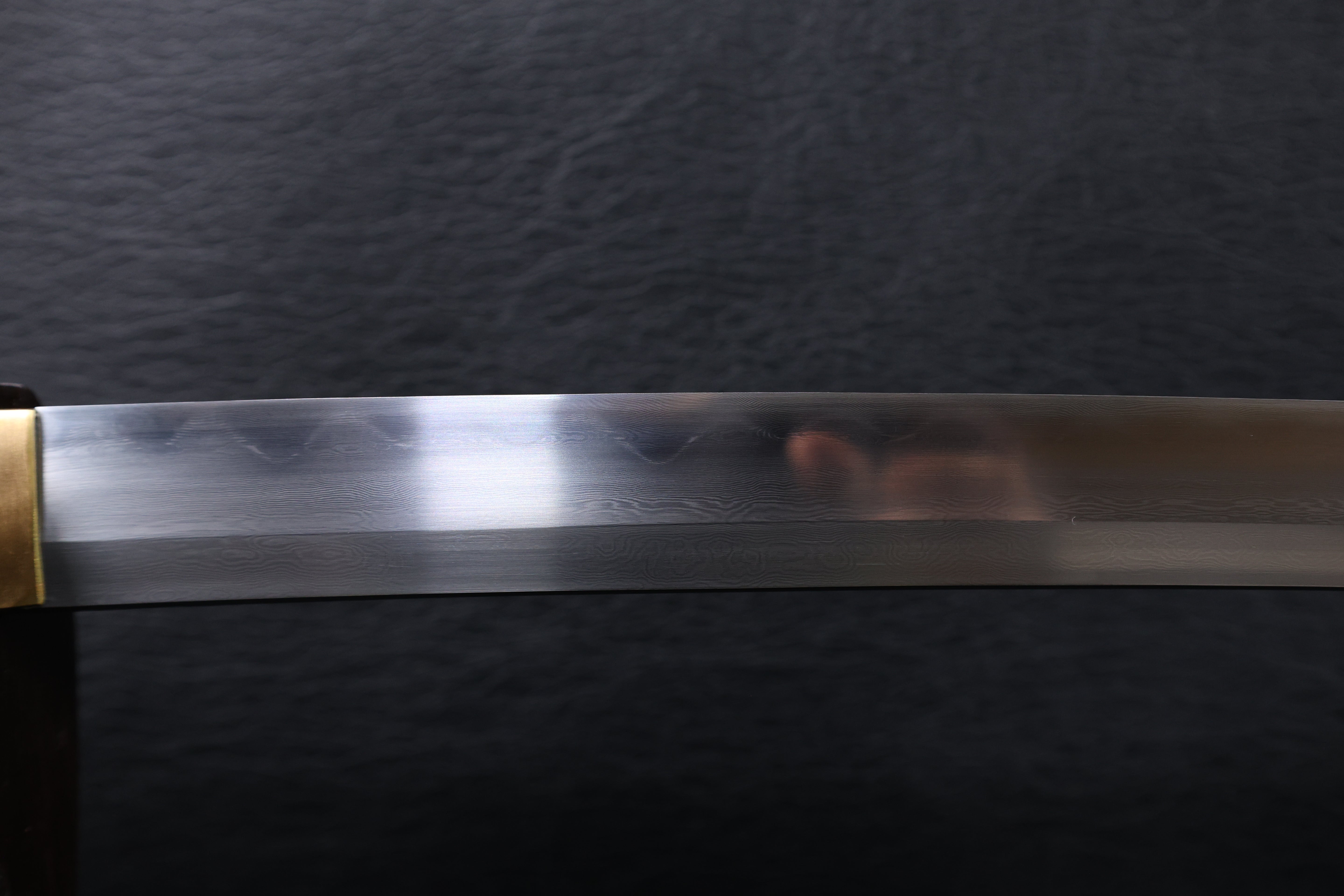 Katana Nobunaga Folded Steel Clay Tempered Blade with Notare Wave Hamon | KSA Hua