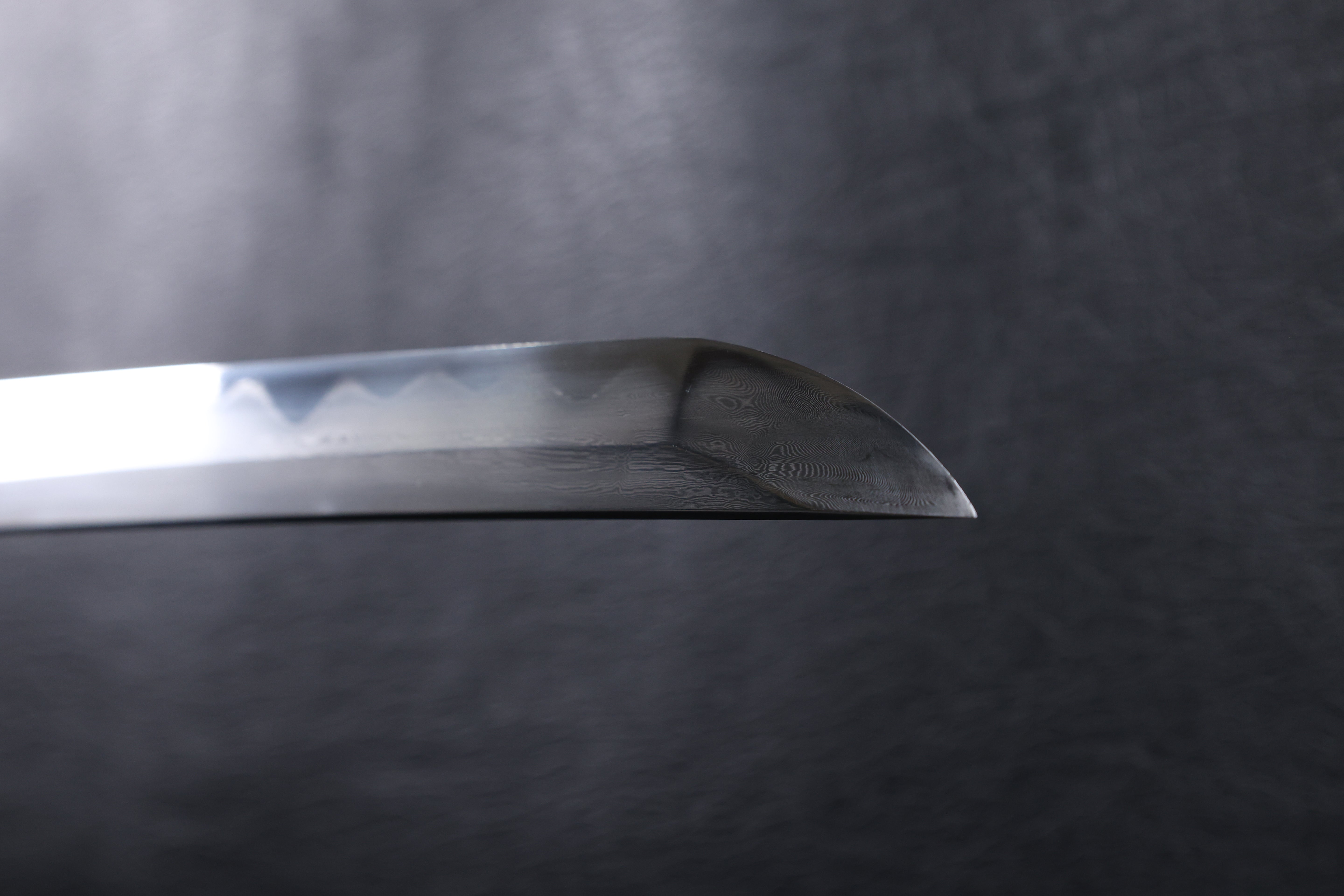 Katana Nobunaga Folded Steel Clay Tempered Blade with Notare Wave Hamon | KSA Hua