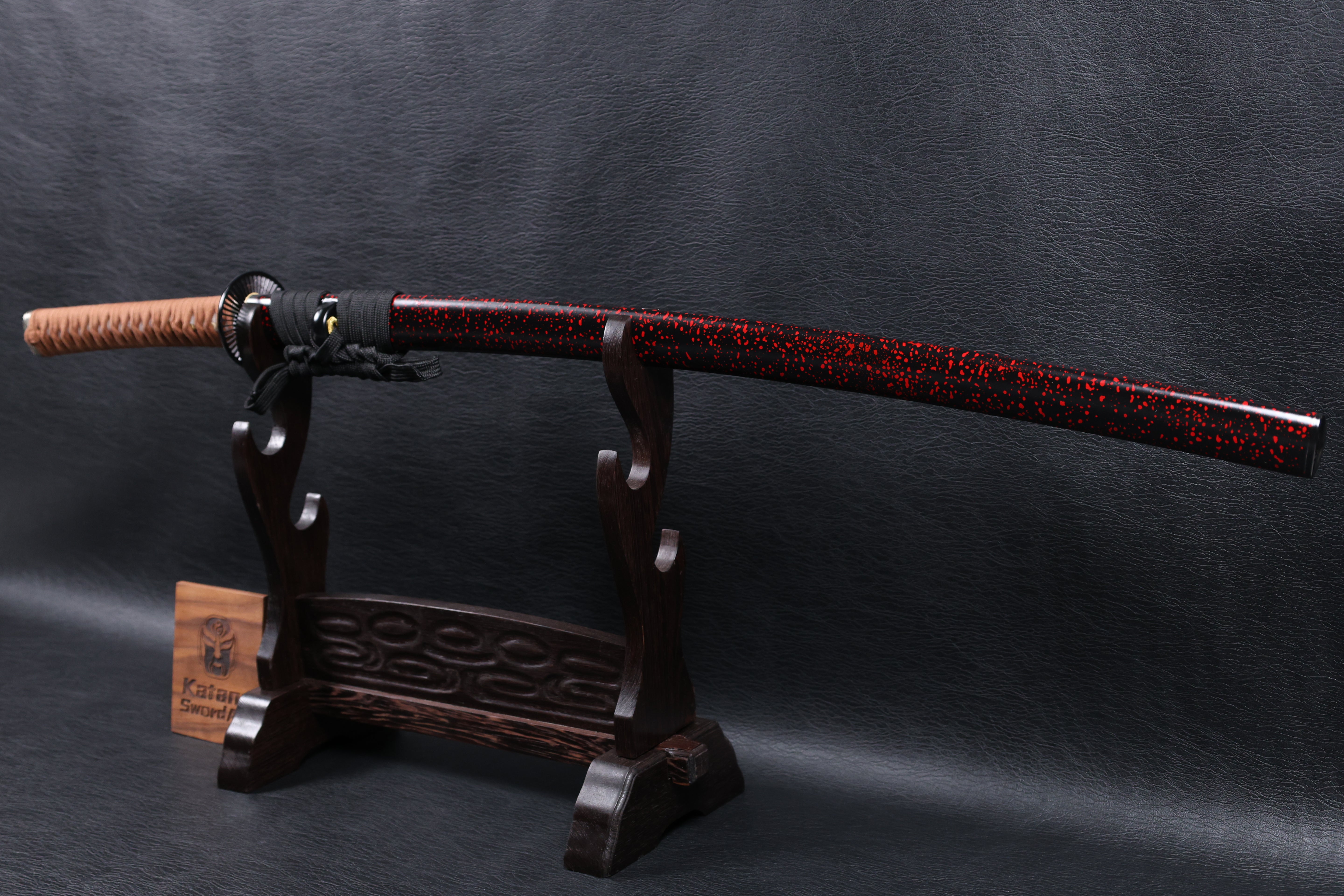 Katana Nobunaga Folded Steel Clay Tempered Blade with Notare Wave Hamon | KSA Hua