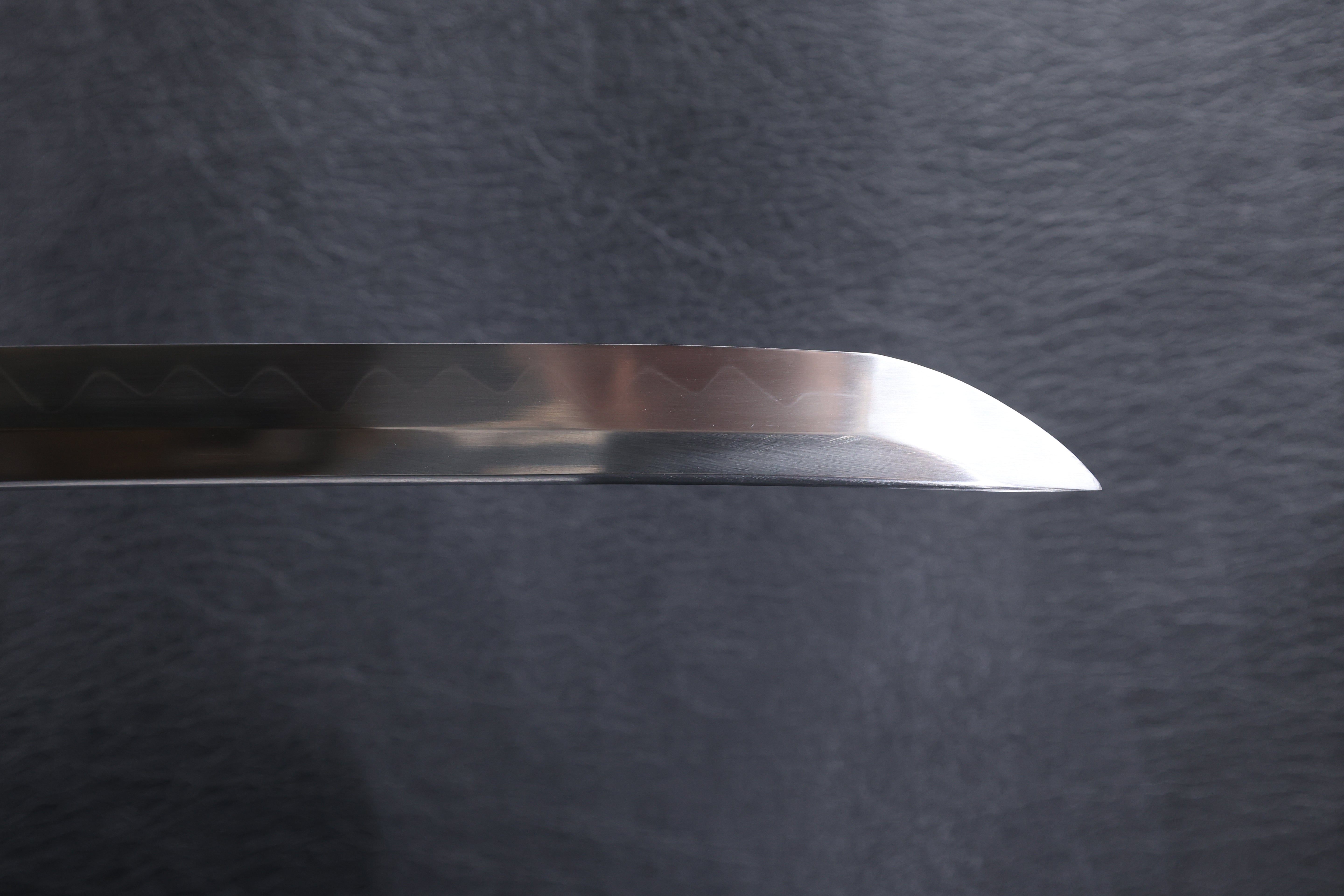 Katana Nobutsuna T10 Clay Tempered Blade with Notare Wave Hamon | KSA Huo