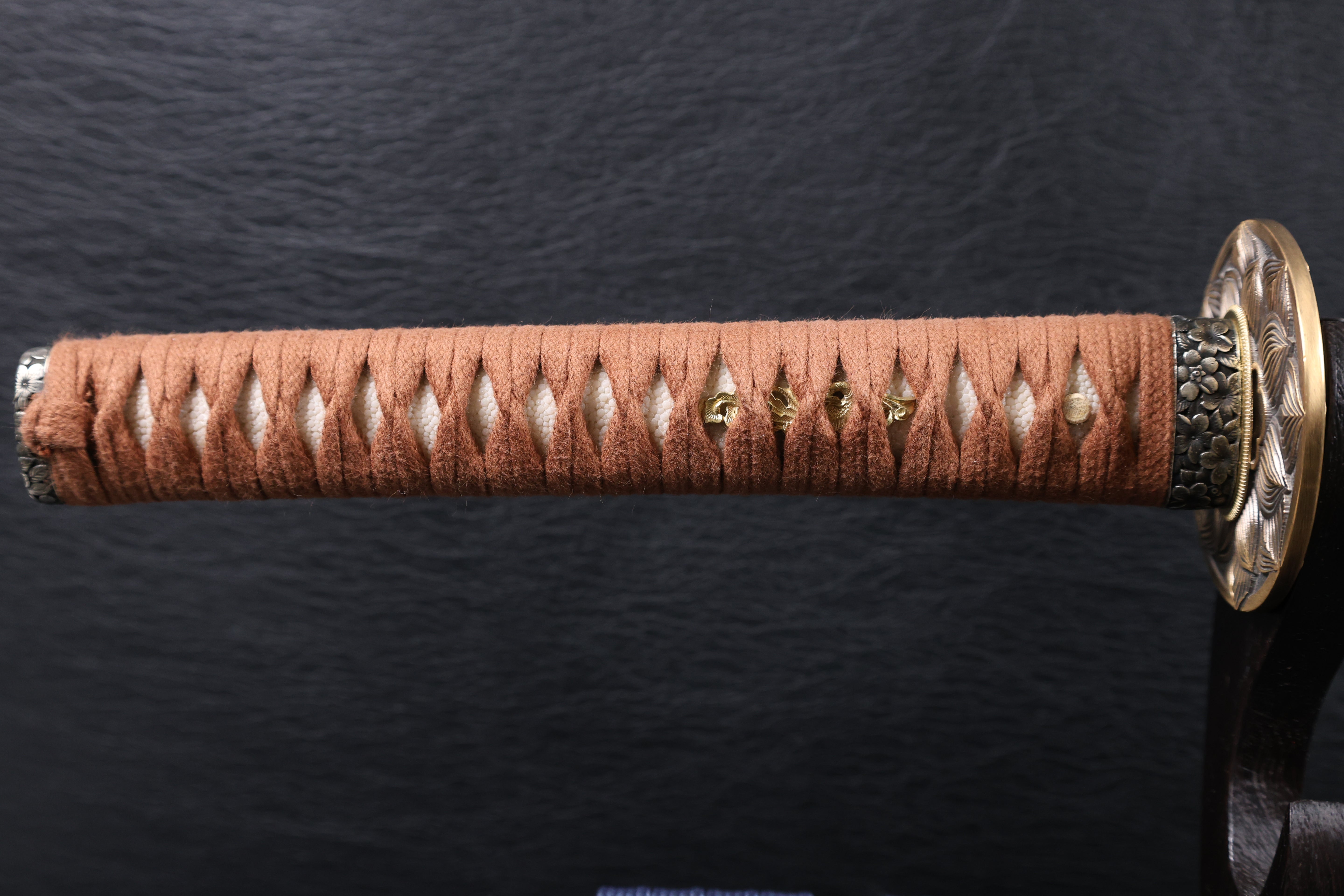 Katana Bokuden T10 Clay Tempered Blade with Notare Wave Hamon | KSA Huo