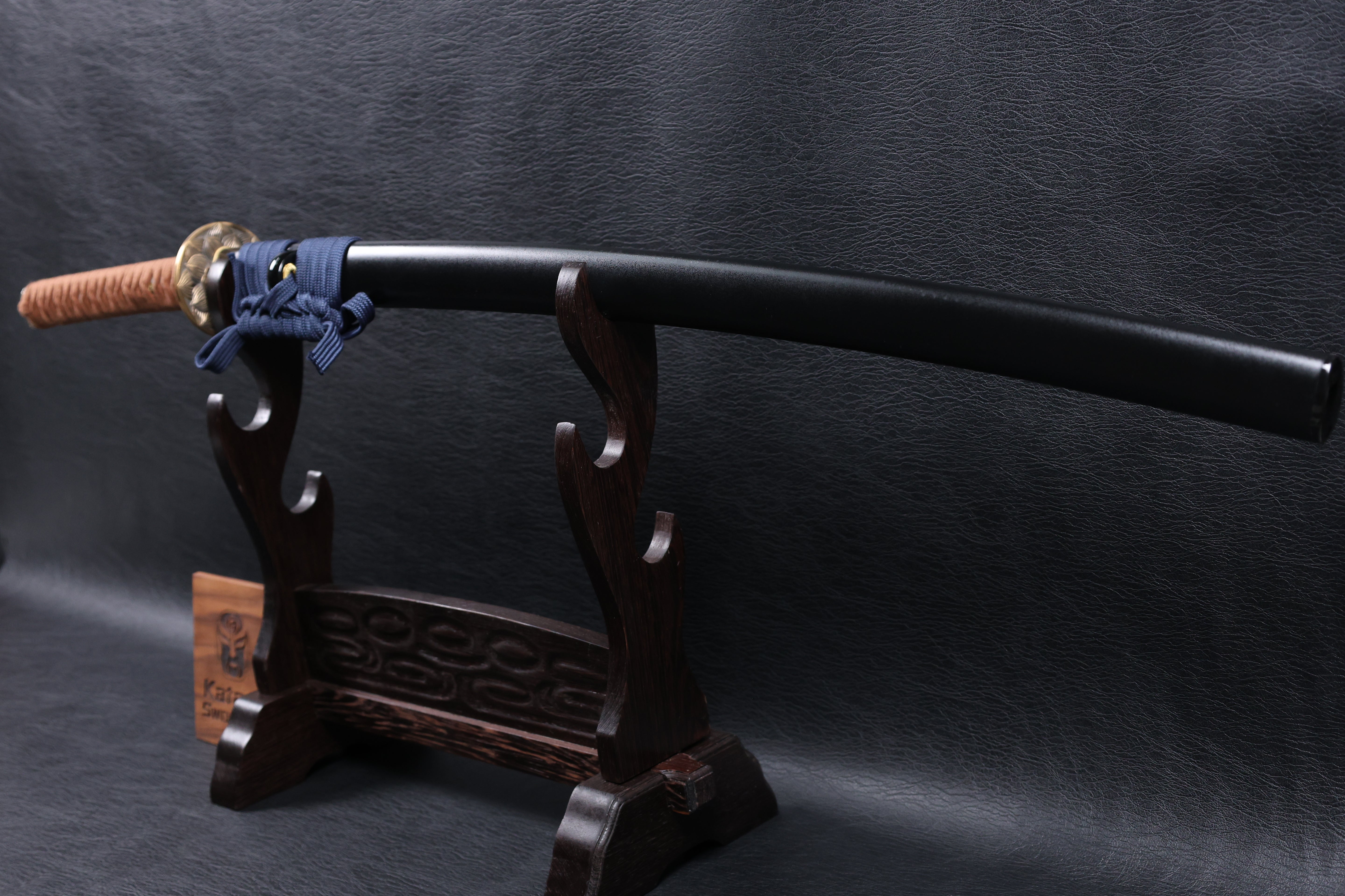 Katana Bokuden T10 Clay Tempered Blade with Notare Wave Hamon | KSA Huo