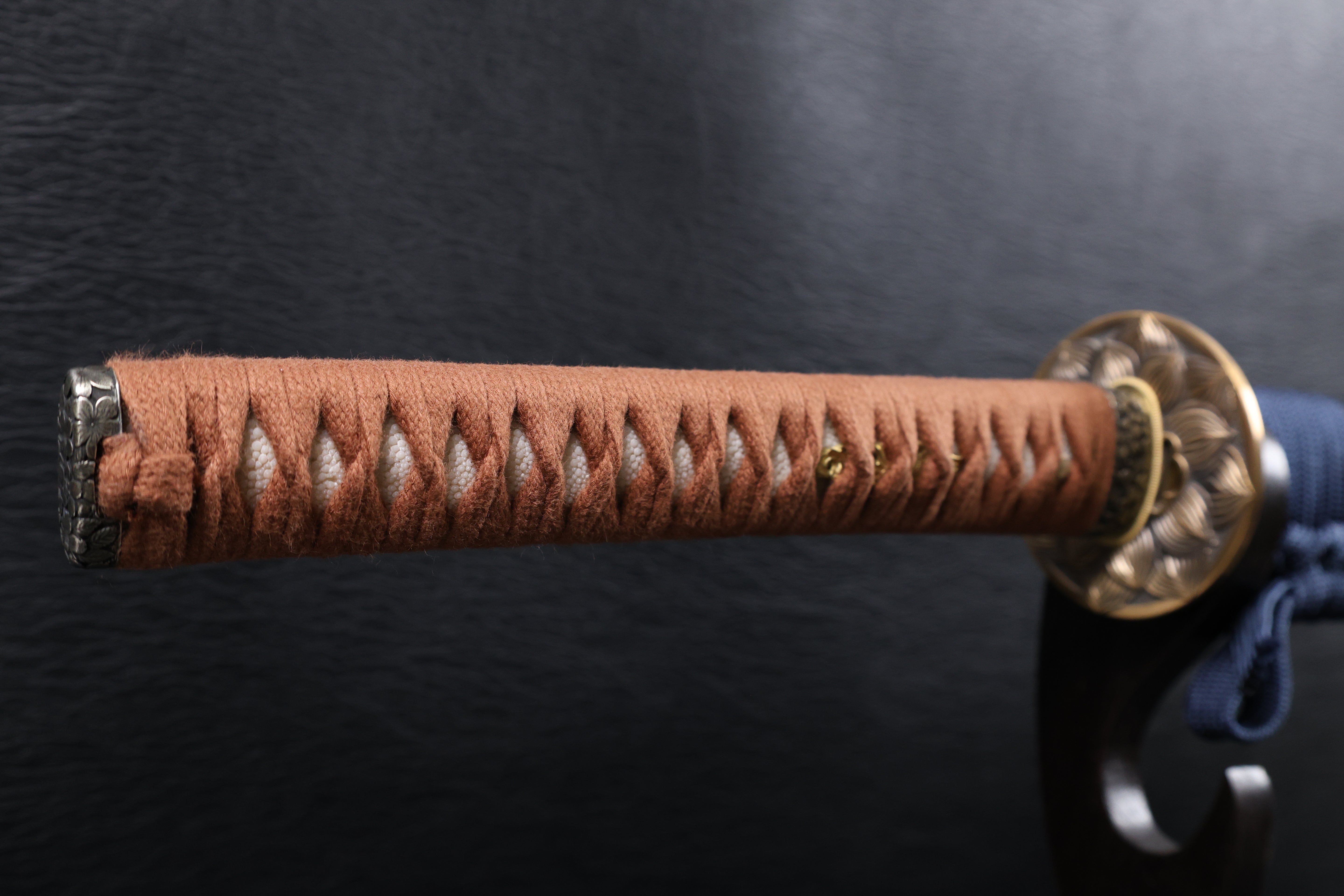 Katana Bokuden T10 Clay Tempered Blade with Notare Wave Hamon | KSA Huo