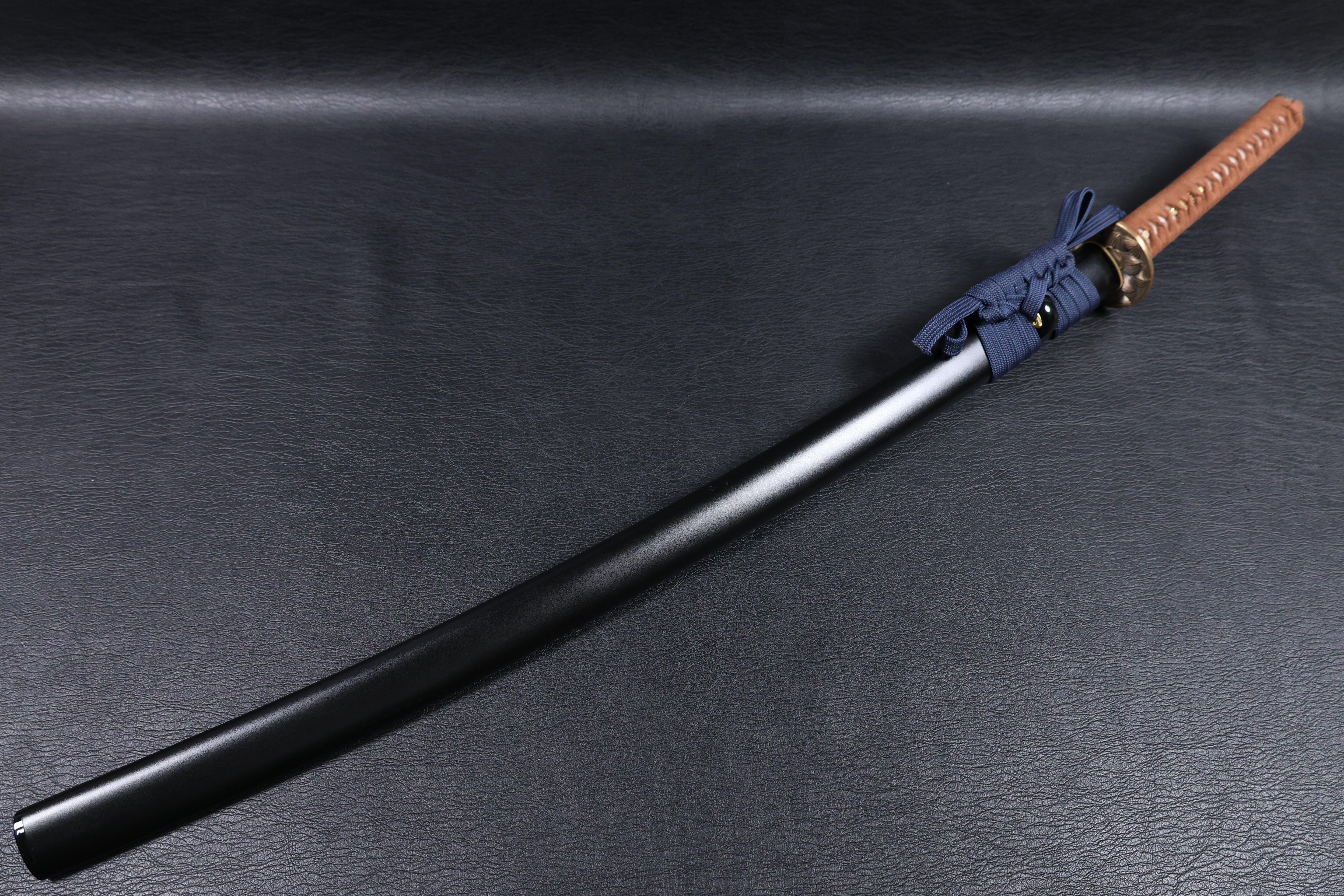 Katana Bokuden T10 Clay Tempered Blade with Notare Wave Hamon | KSA Huo