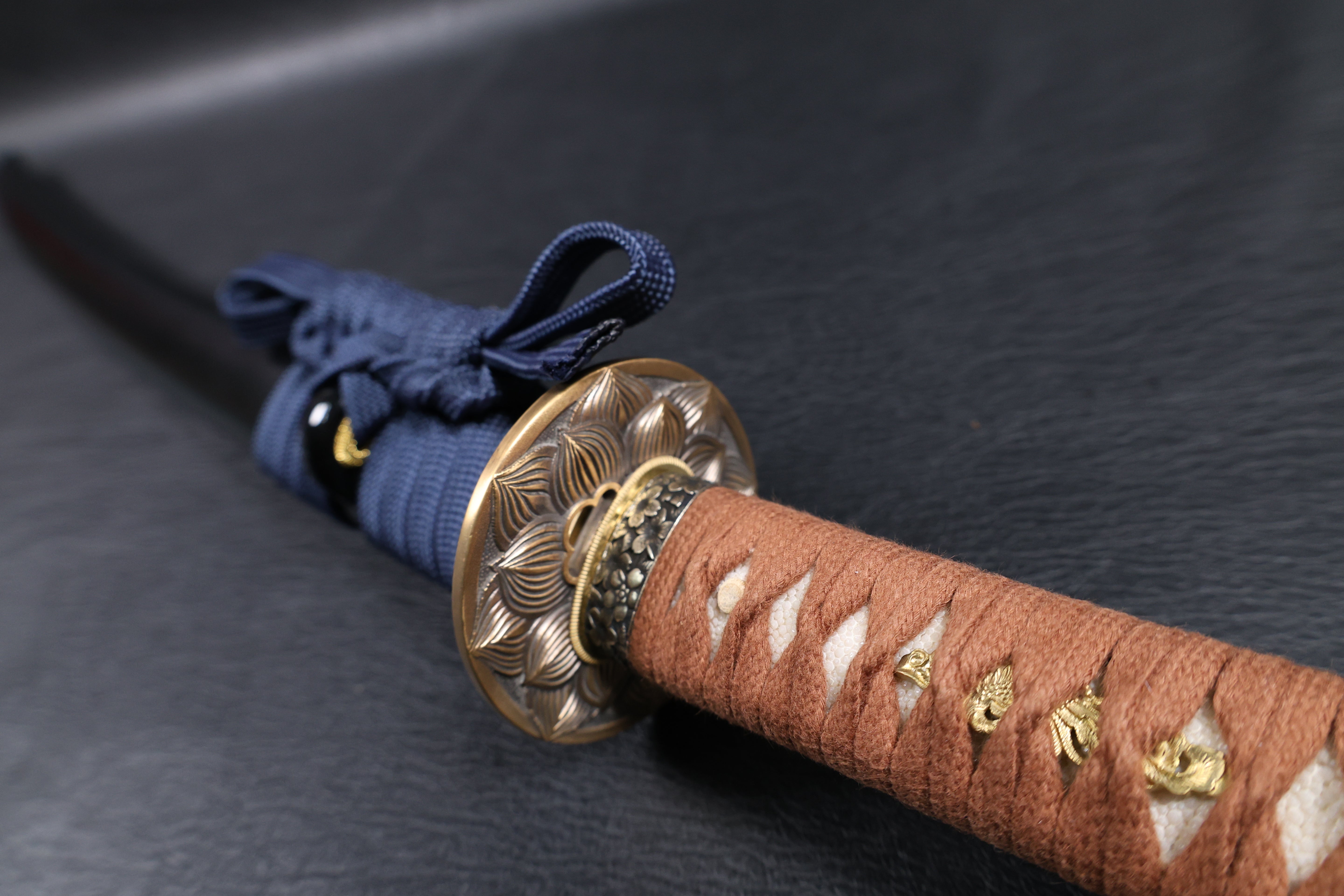Katana Bokuden T10 Clay Tempered Blade with Notare Wave Hamon | KSA Huo