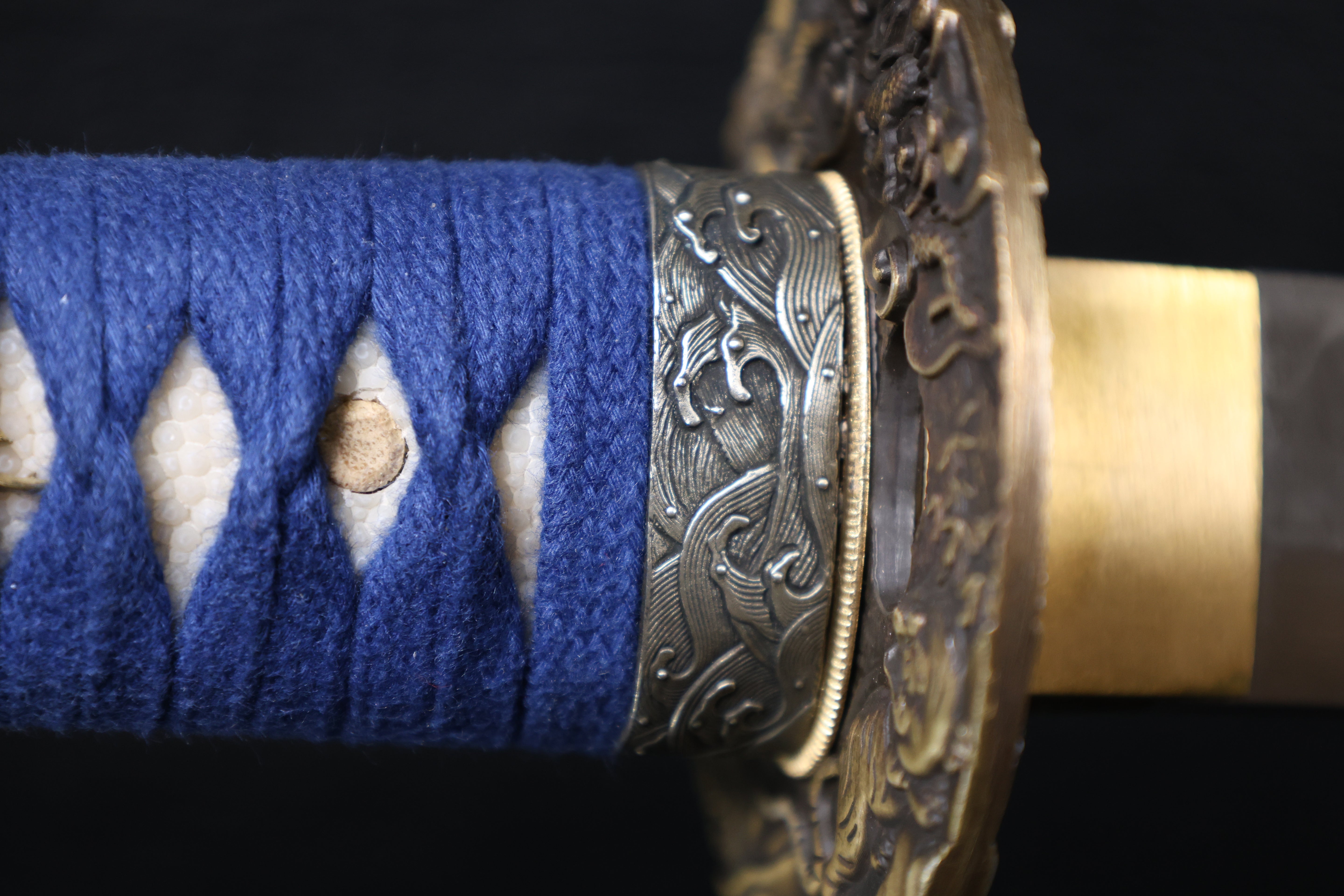 Katana Mitsunari T10 Clay Tempered Blade with Notare Wave Hamon | KSA Huo