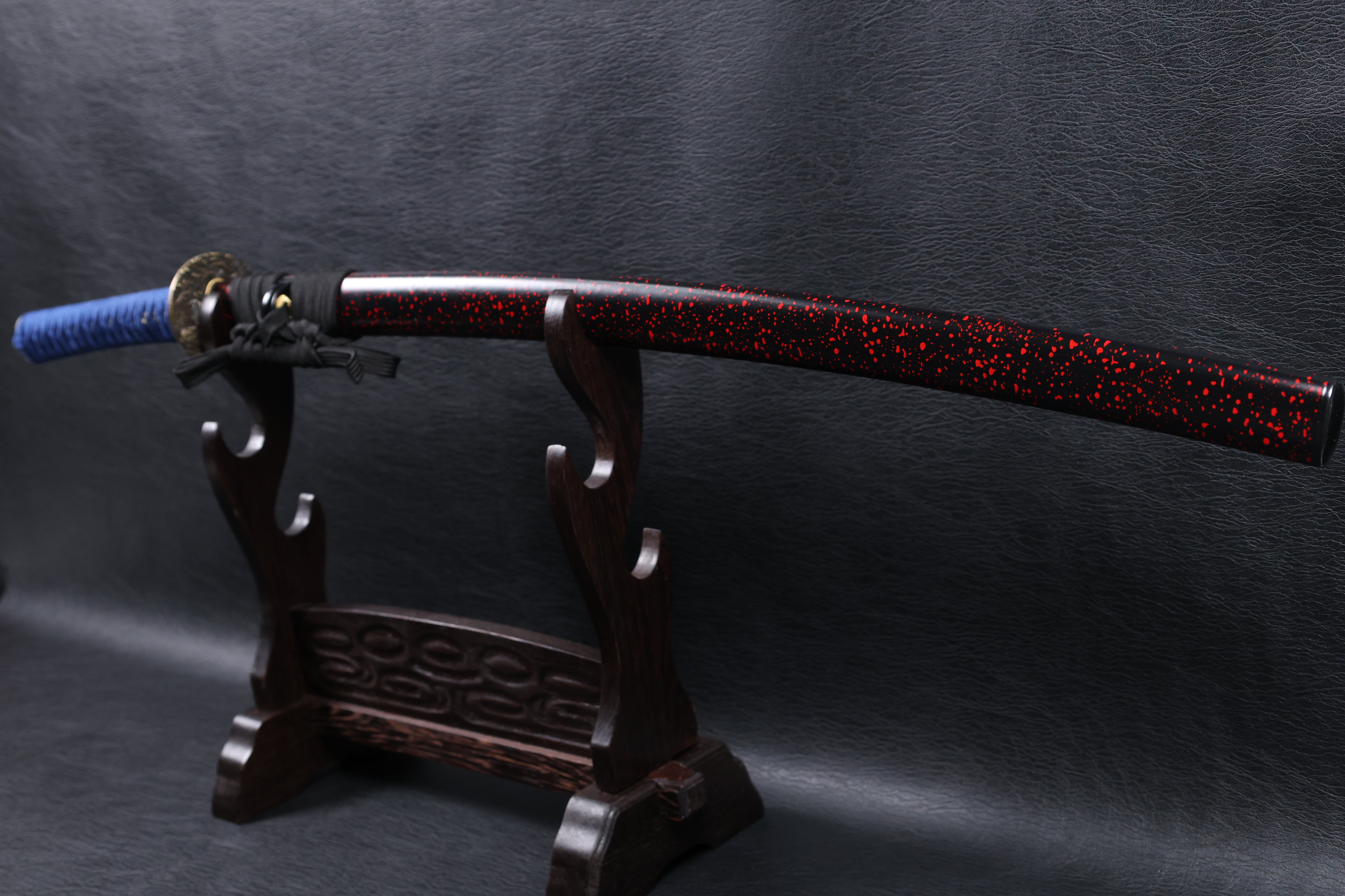 Katana Mitsunari T10 Clay Tempered Blade with Notare Wave Hamon | KSA Huo