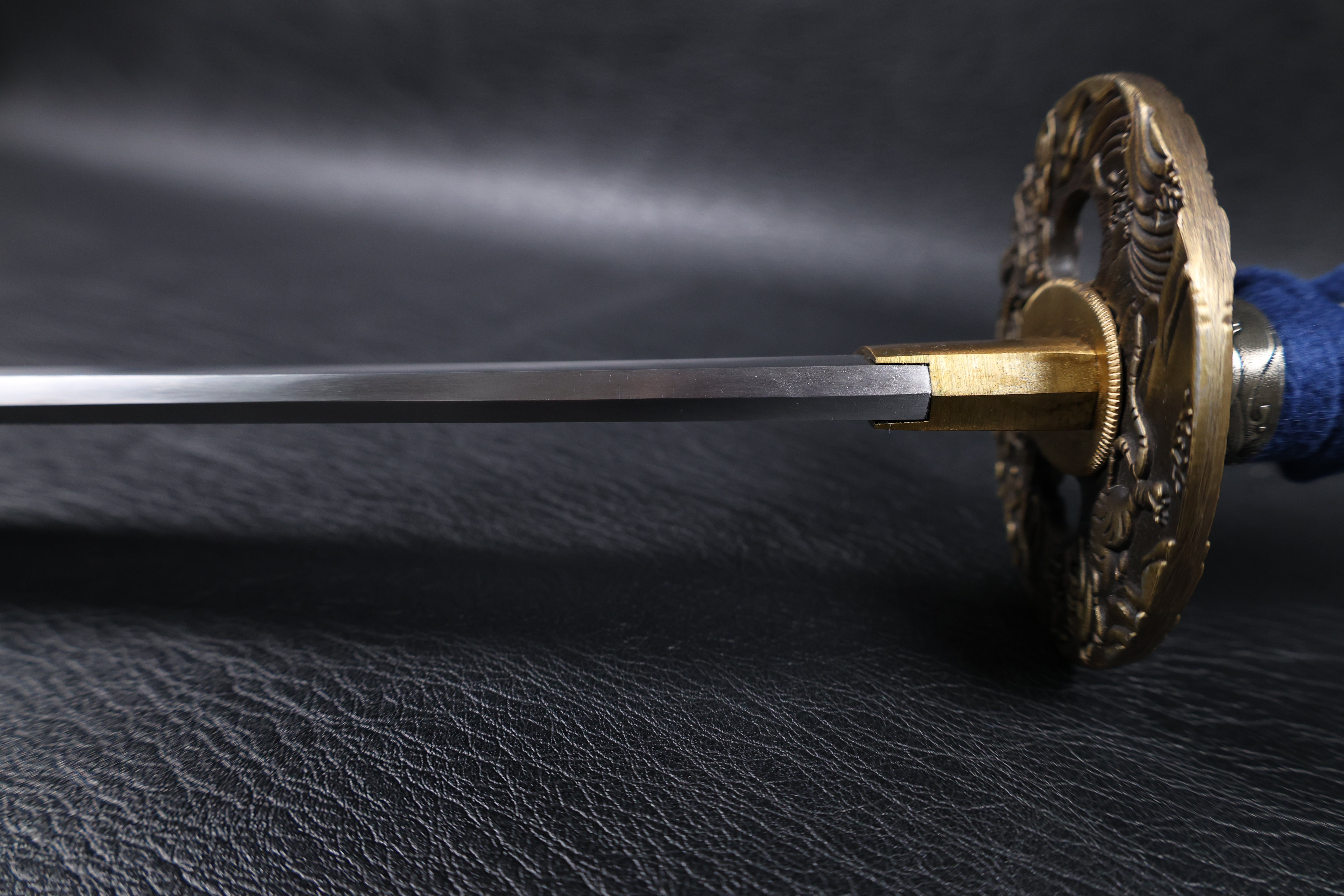 Katana Mitsunari T10 Clay Tempered Blade with Notare Wave Hamon | KSA Huo