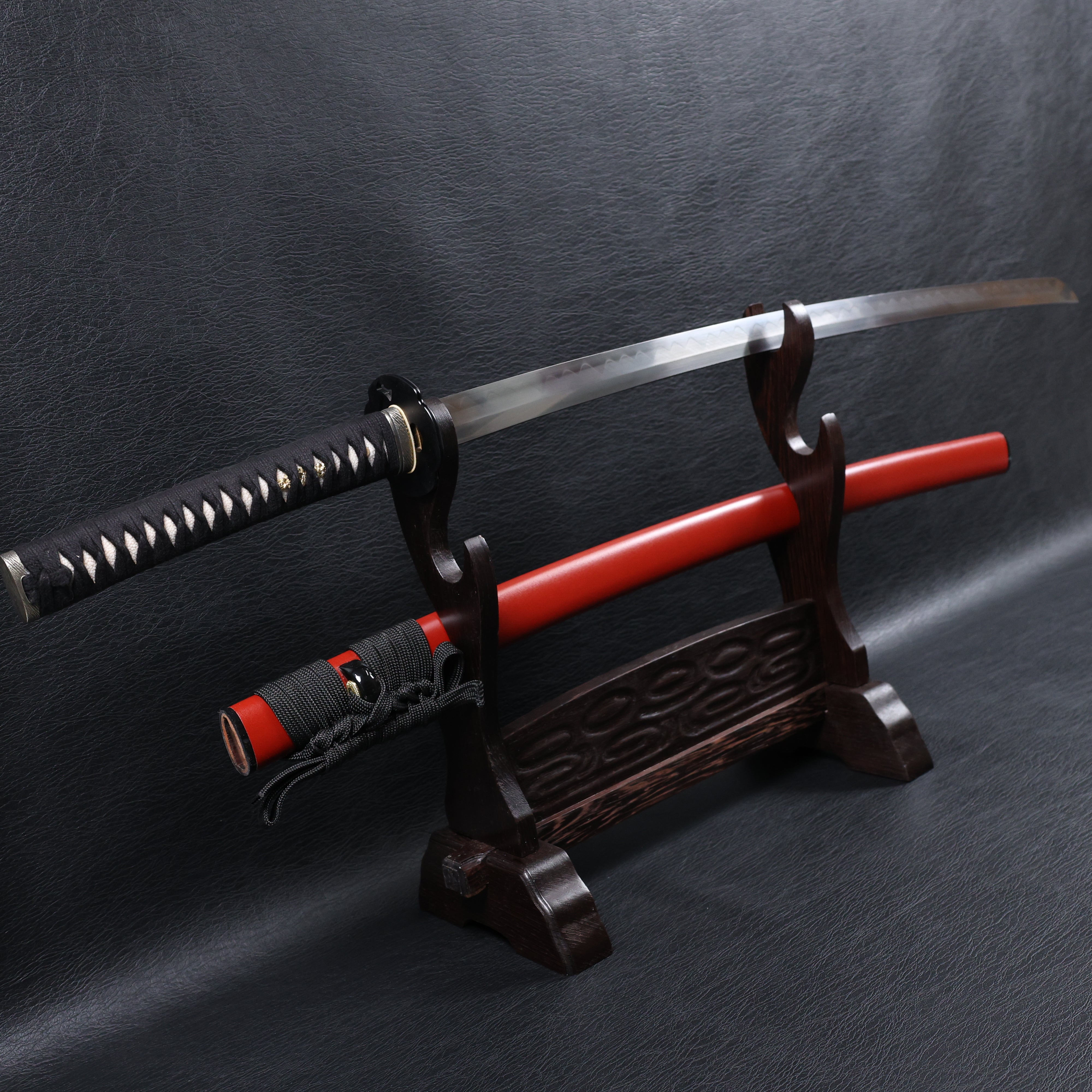 Katana Motonari T10 Clay Tempered Blade with Notare Wave Hamon | KSA Huo