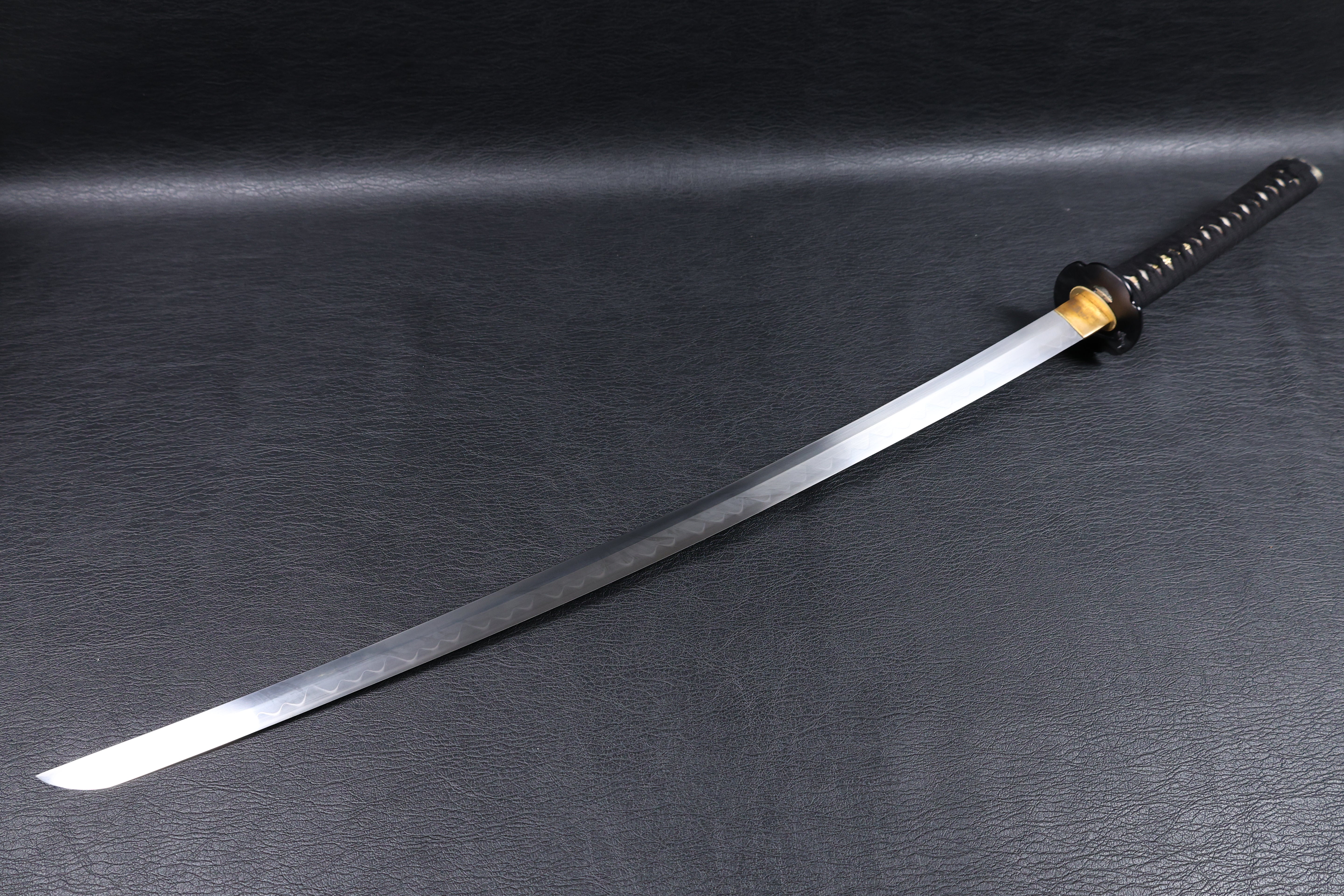 Katana Motonari T10 Clay Tempered Blade with Notare Wave Hamon | KSA Huo