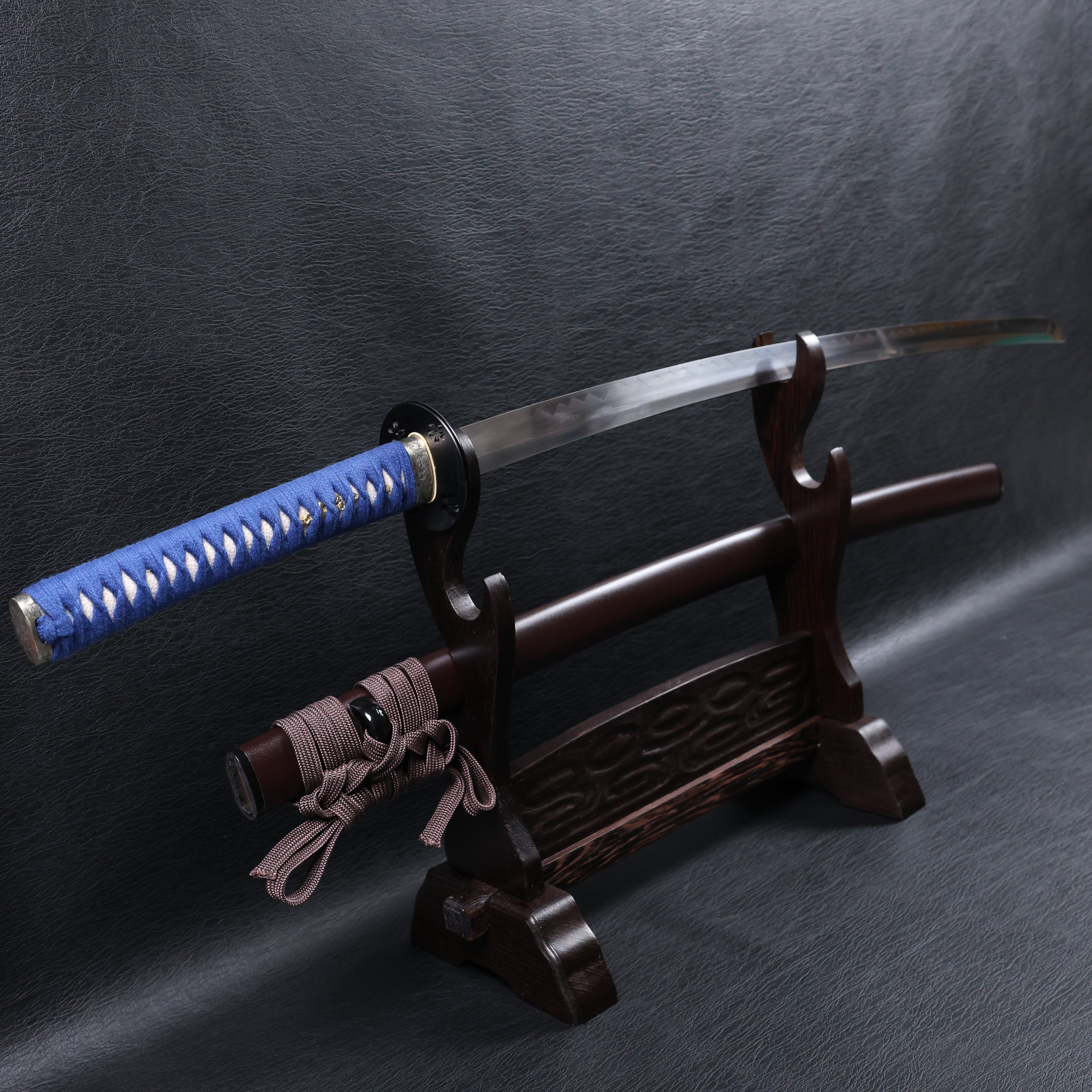 Katana Masashige T10 Clay Tempered Blade with Notare Wave Hamon | KSA Huo