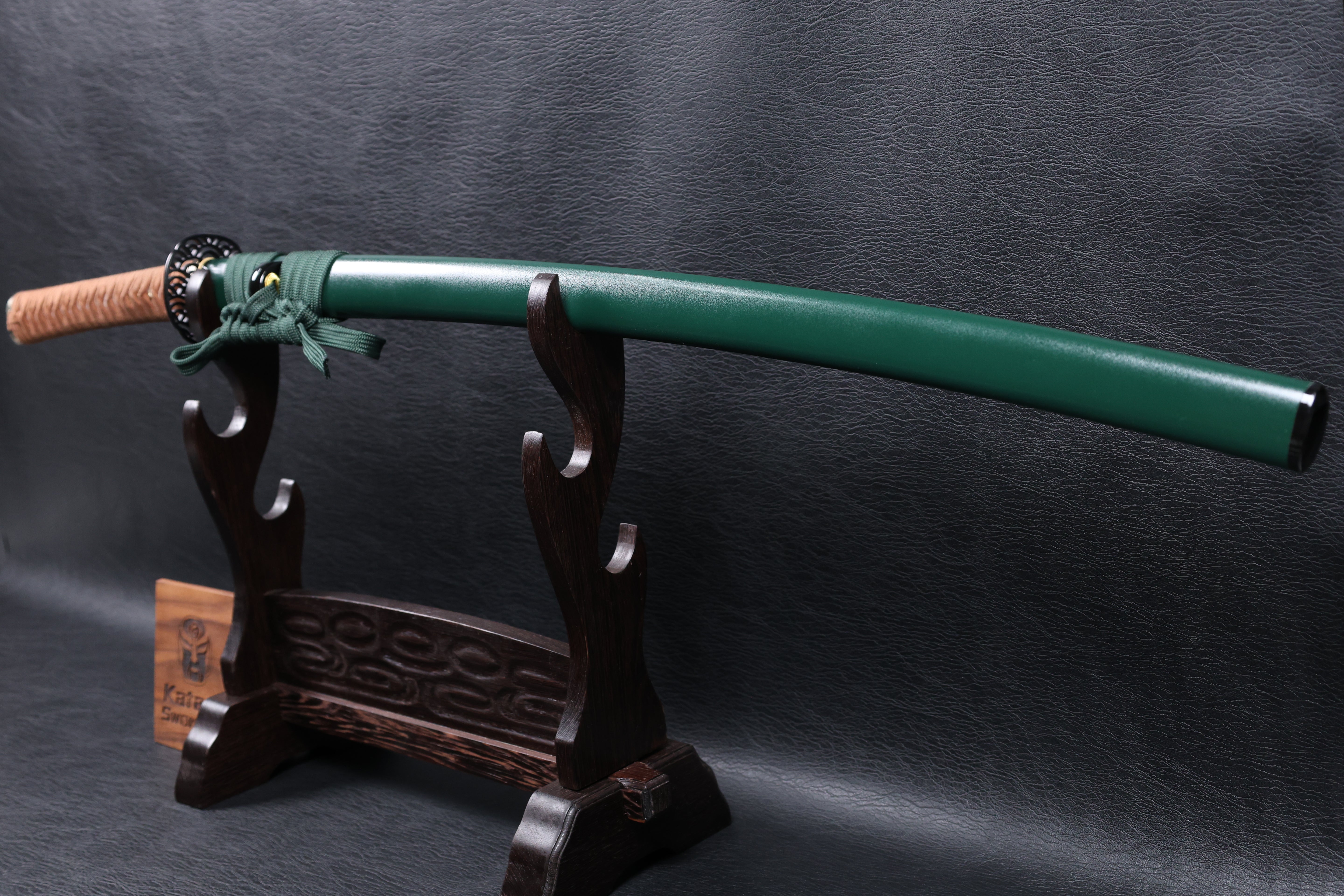 Katana Yoshitsune T10 Clay Tempered Blade with Notare Wave Hamon | KSA Huo