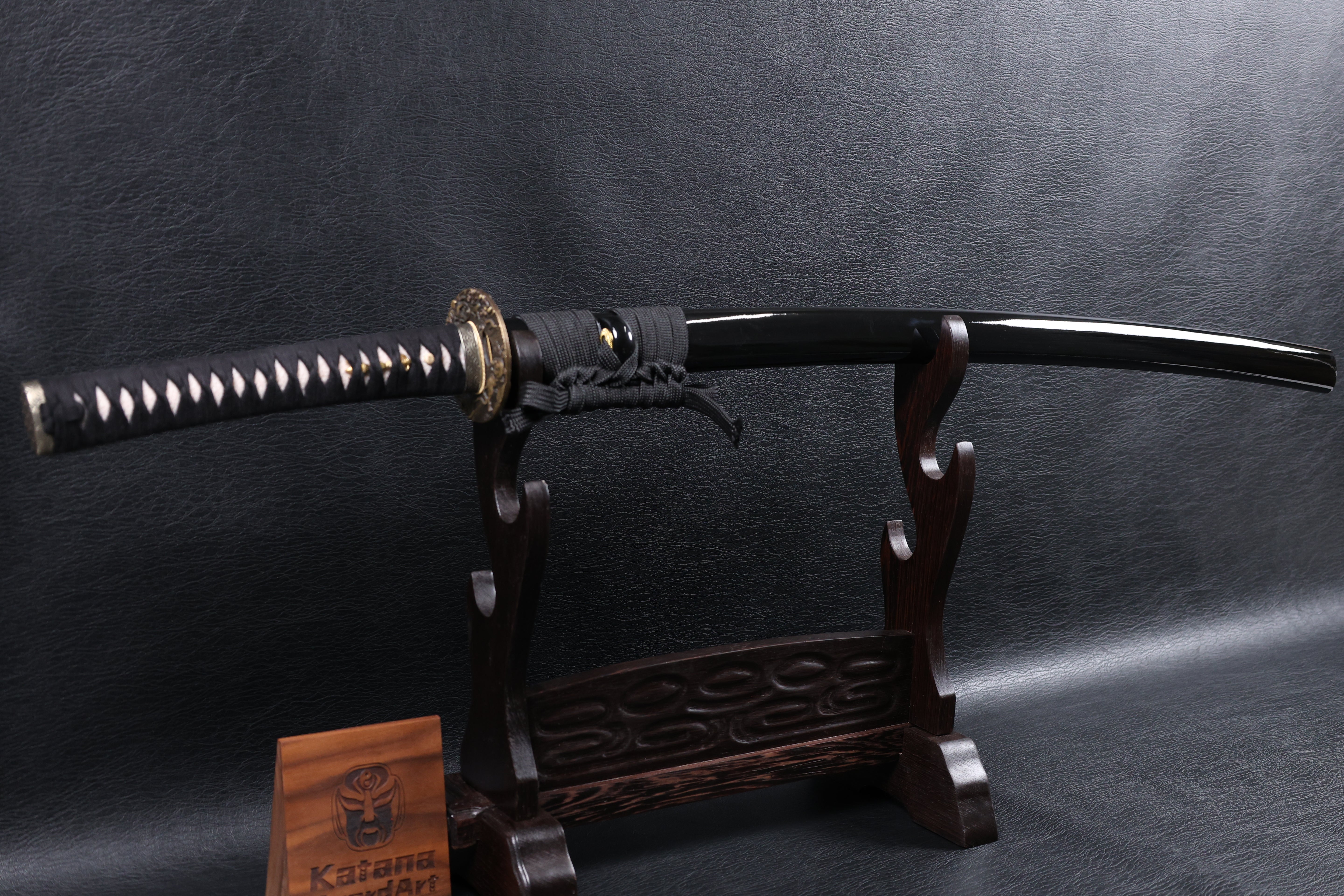 Katana Nagamasa Folded Steel Clay Tempered Blade with Sanbonsugi Hamon | KSA Hua