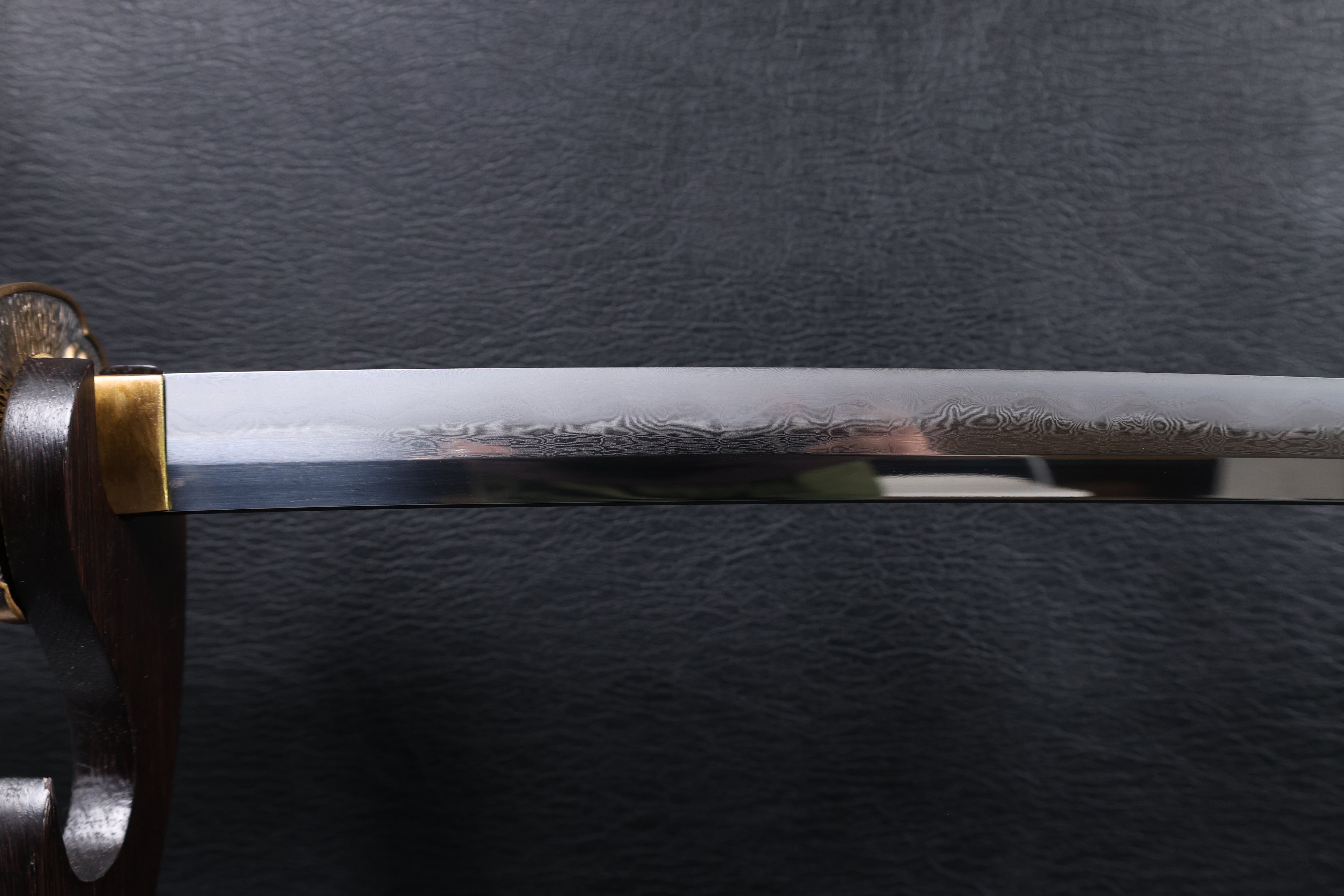 Katana Yoshikage Folded Steel Clay Tempered Blade with Sanbonsugi Hamon | KSA Jiang