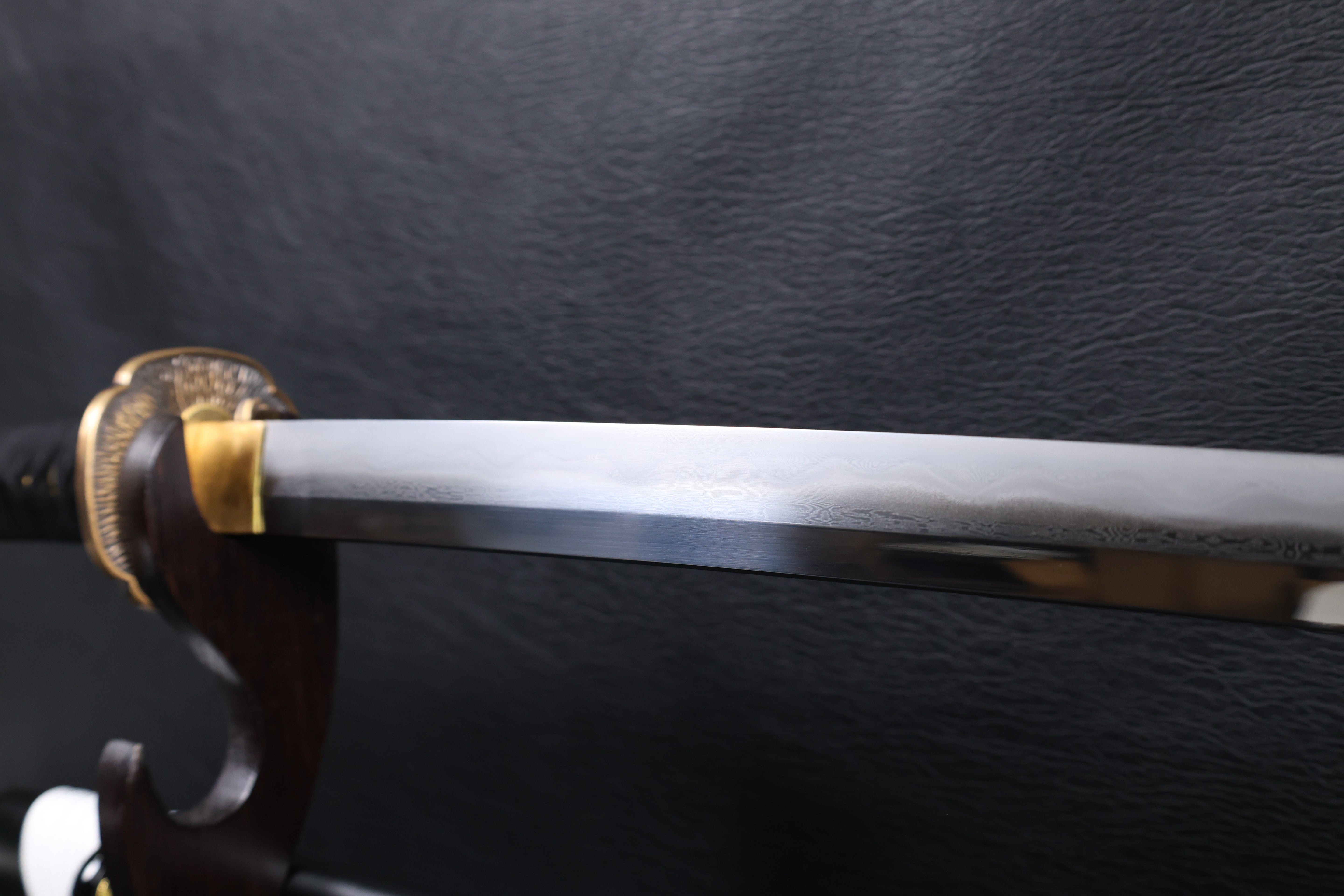 Katana Yoshikage Folded Steel Clay Tempered Blade with Sanbonsugi Hamon | KSA Jiang