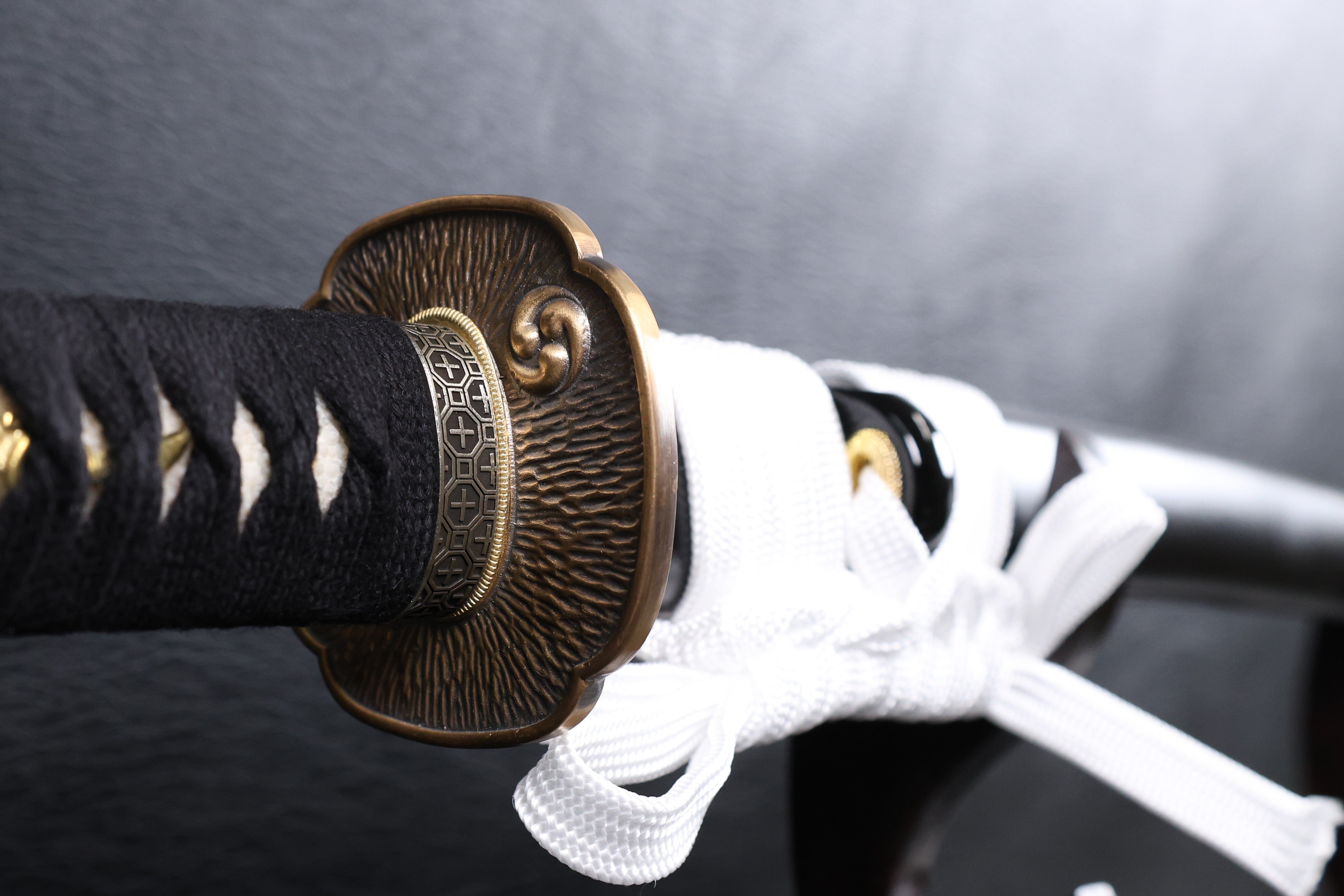 Katana Yoshikage Folded Steel Clay Tempered Blade with Sanbonsugi Hamon | KSA Jiang