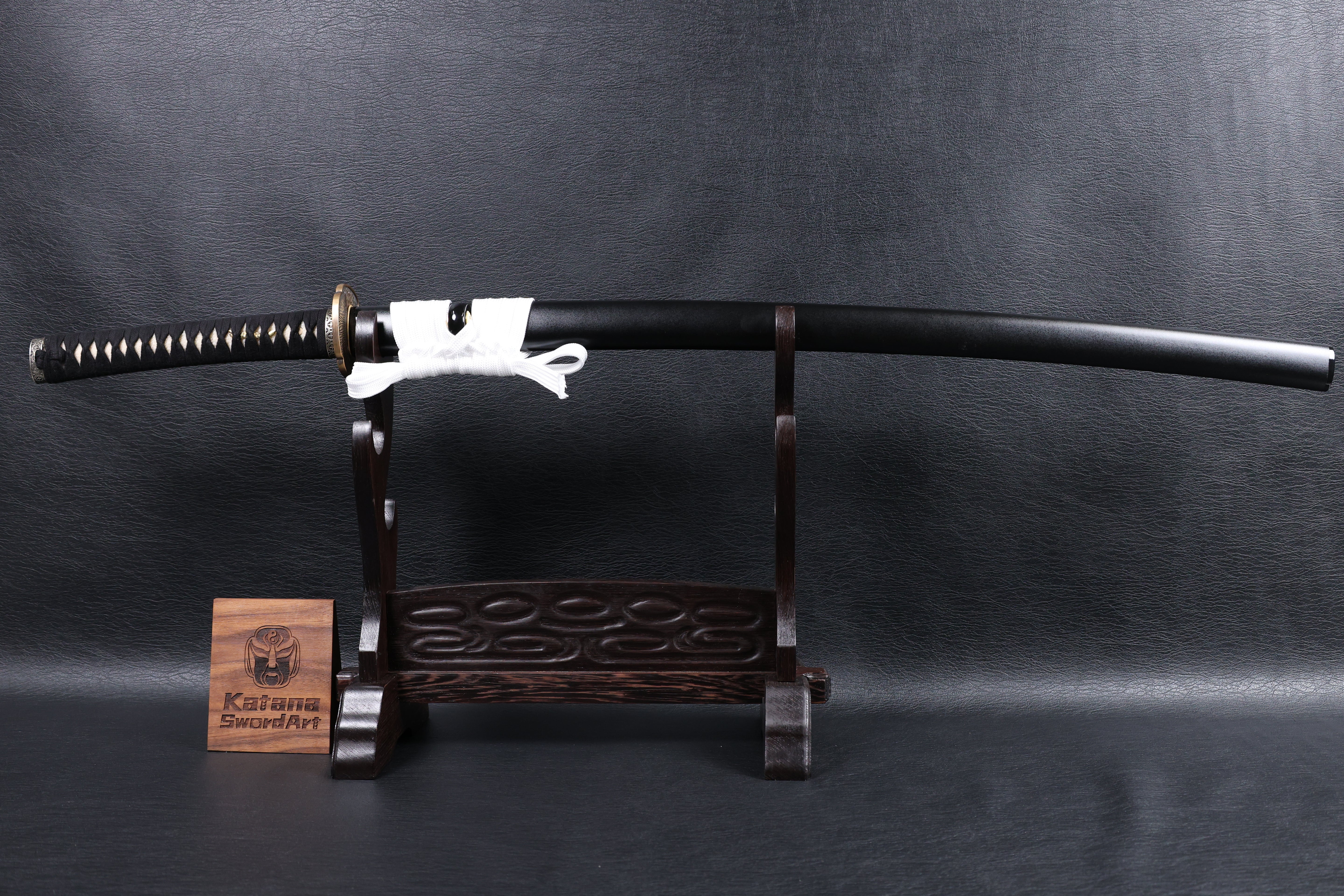 Katana Yoshikage Folded Steel Clay Tempered Blade with Sanbonsugi Hamon | KSA Jiang