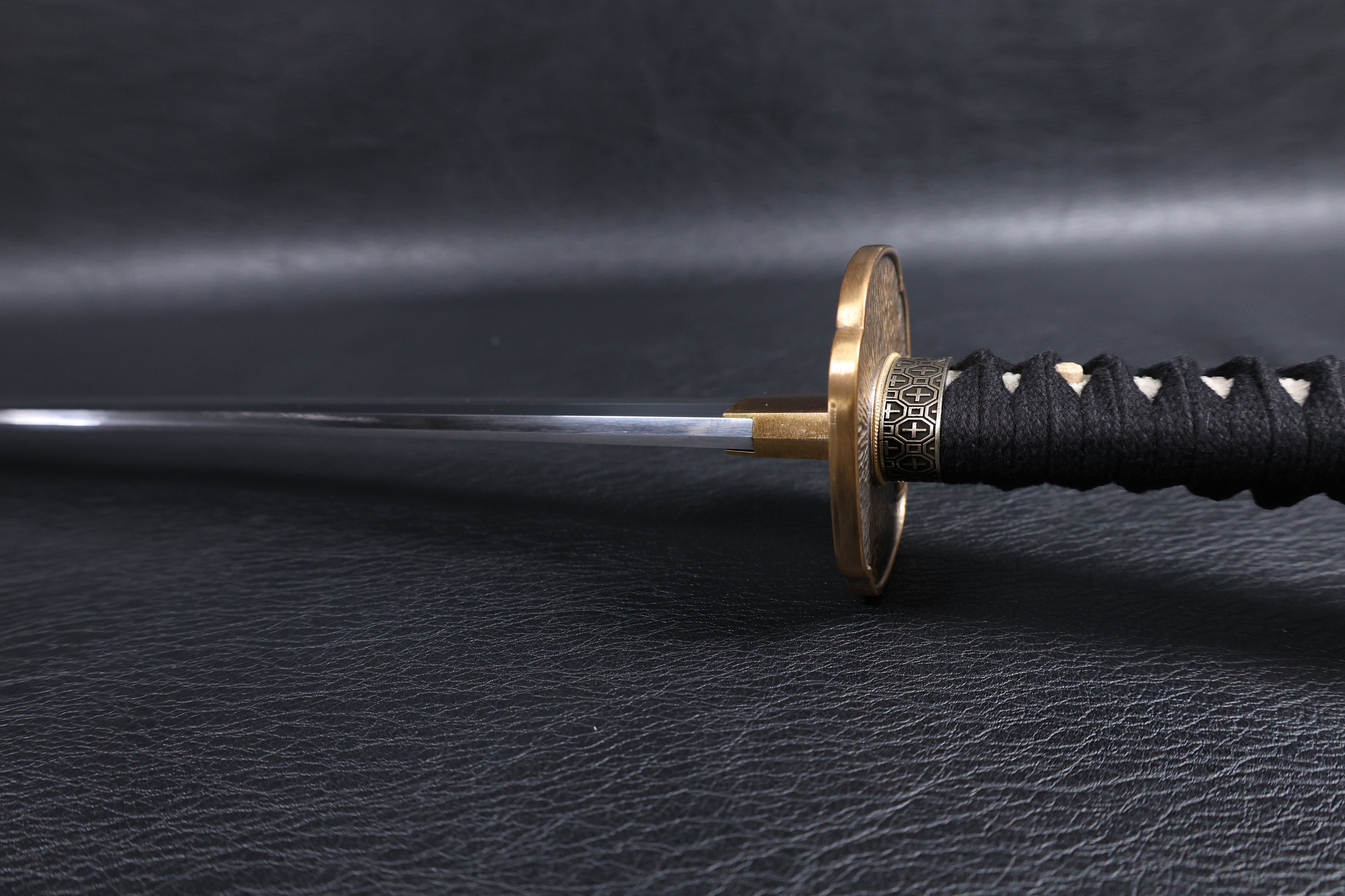 Katana Yoshikage Folded Steel Clay Tempered Blade with Sanbonsugi Hamon | KSA Jiang
