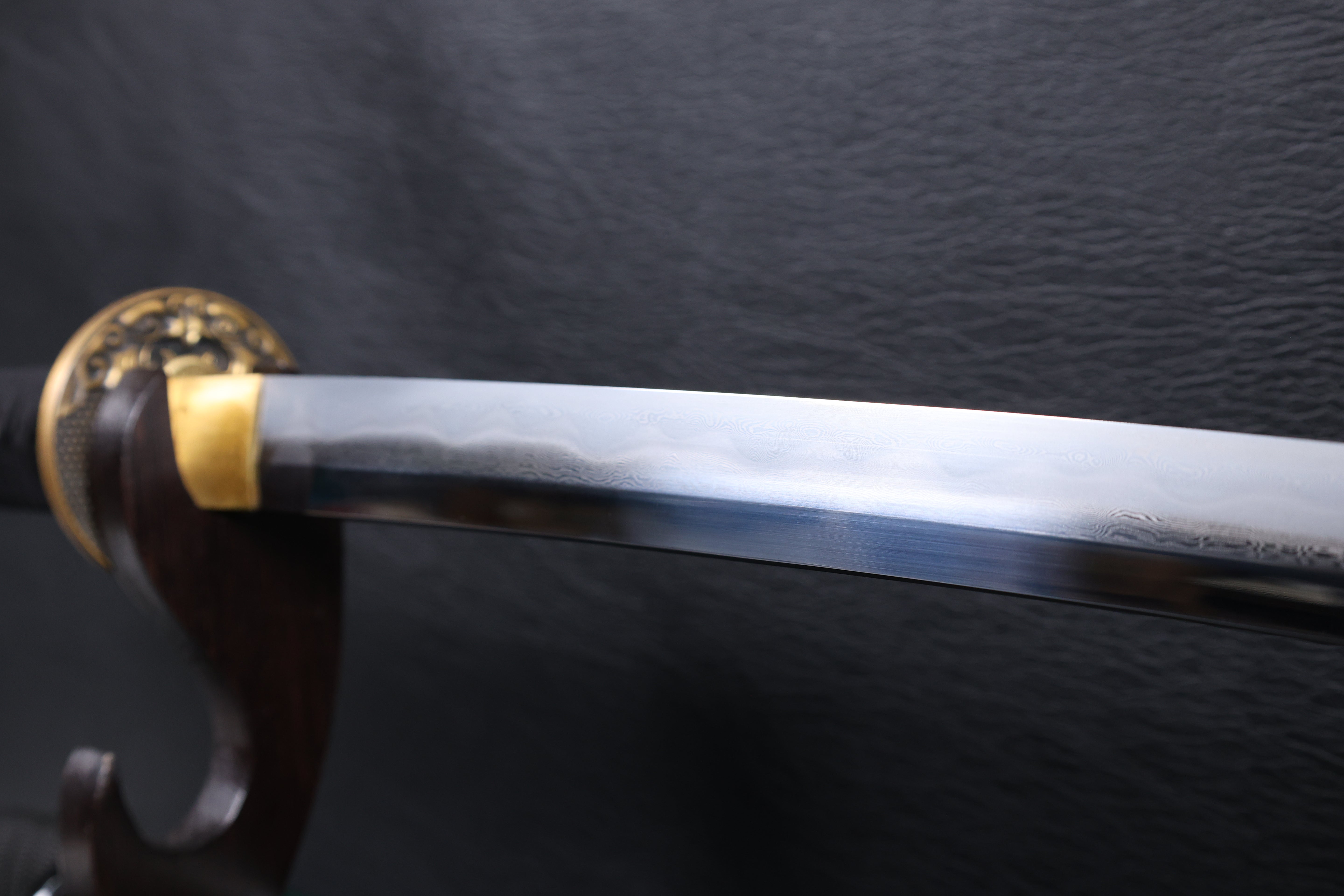 Katana Dōsan Folded Steel Clay Tempered Blade with Sanbonsugi Hamon | KSA Jiang
