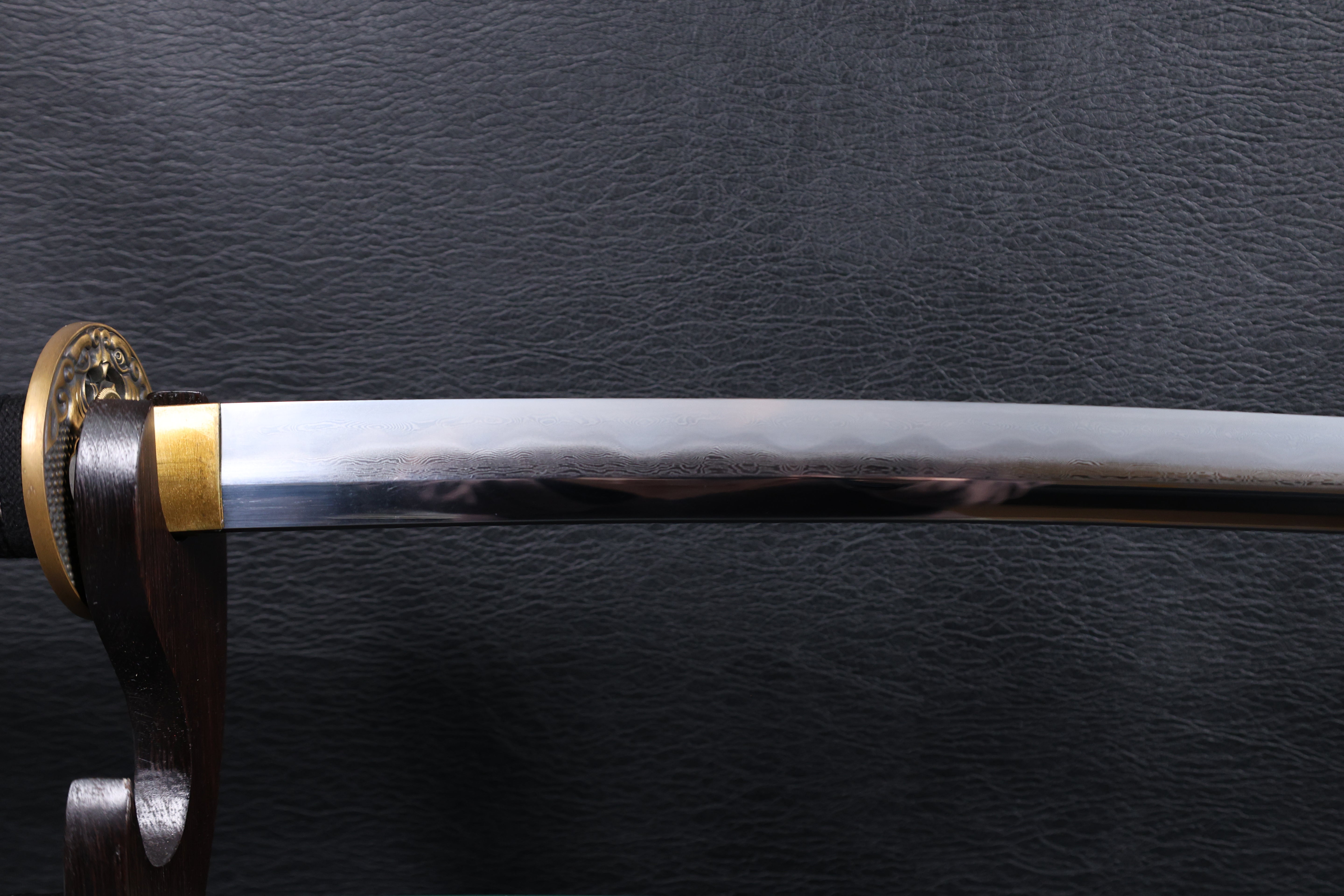 Katana Dōsan Folded Steel Clay Tempered Blade with Sanbonsugi Hamon | KSA Jiang
