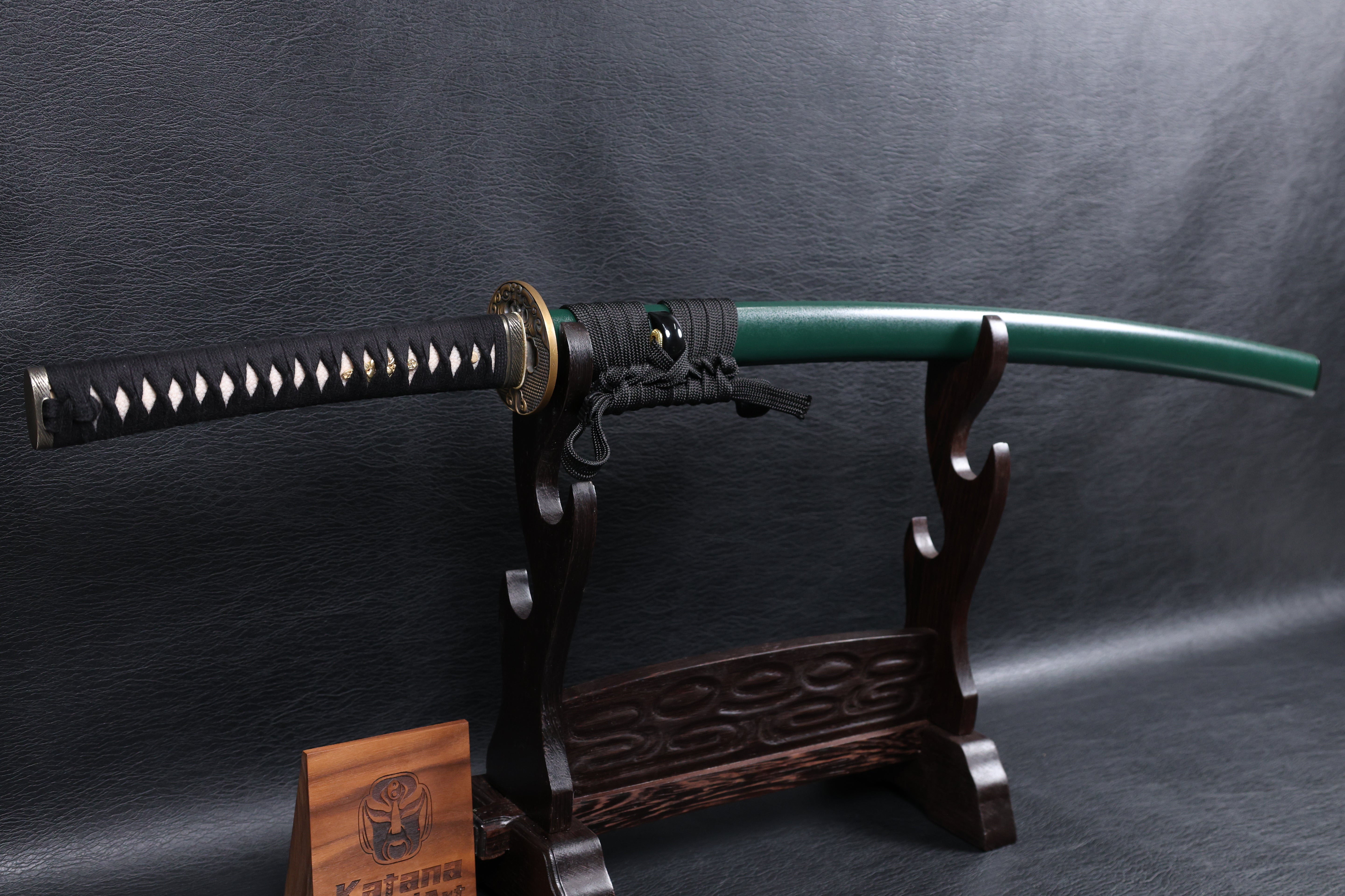 Katana Dōsan Folded Steel Clay Tempered Blade with Sanbonsugi Hamon | KSA Jiang