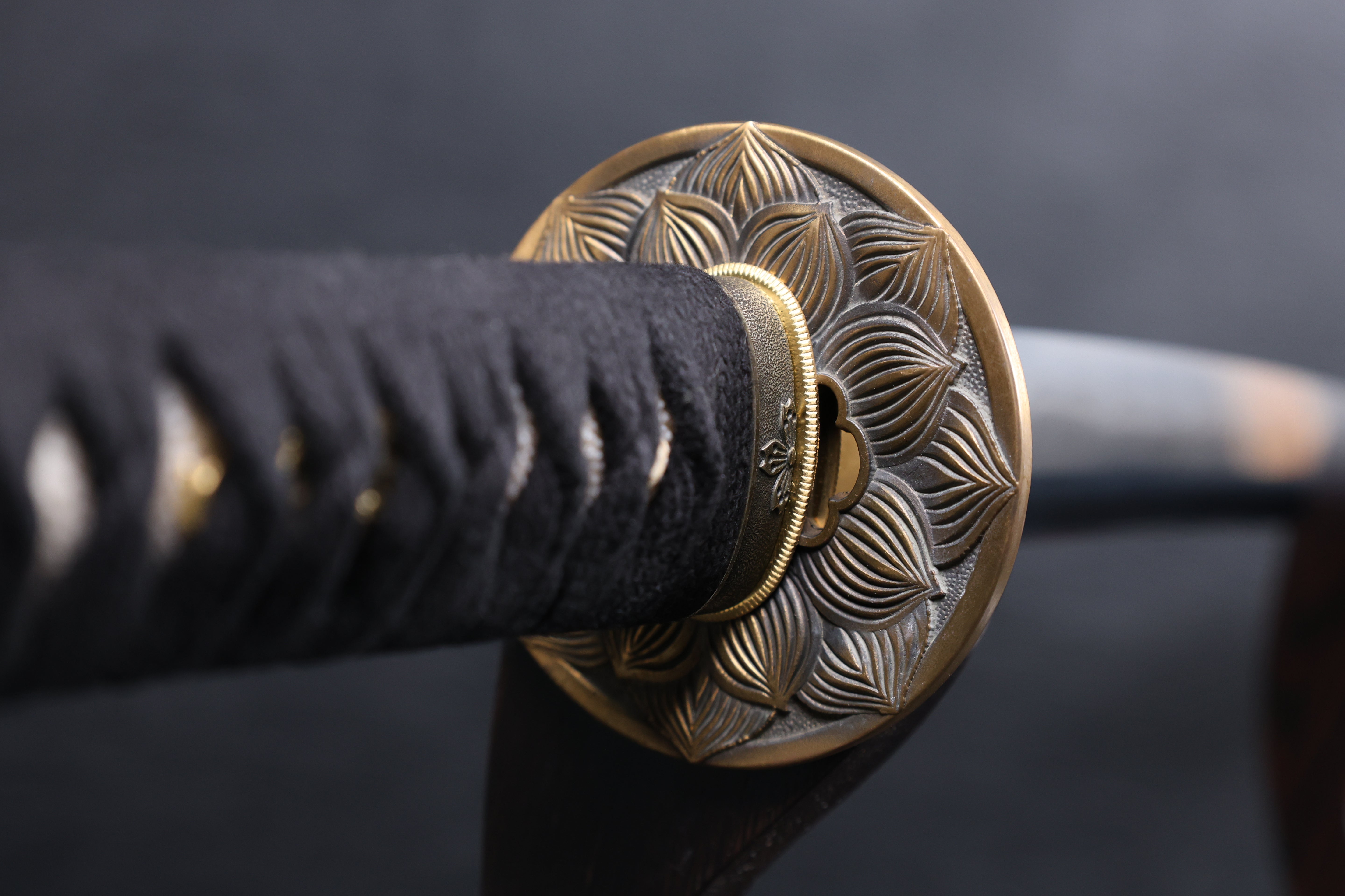 Katana Tatsuoki Folded Steel Clay Tempered Blade with Sanbonsugi Hamon | KSA Jiang