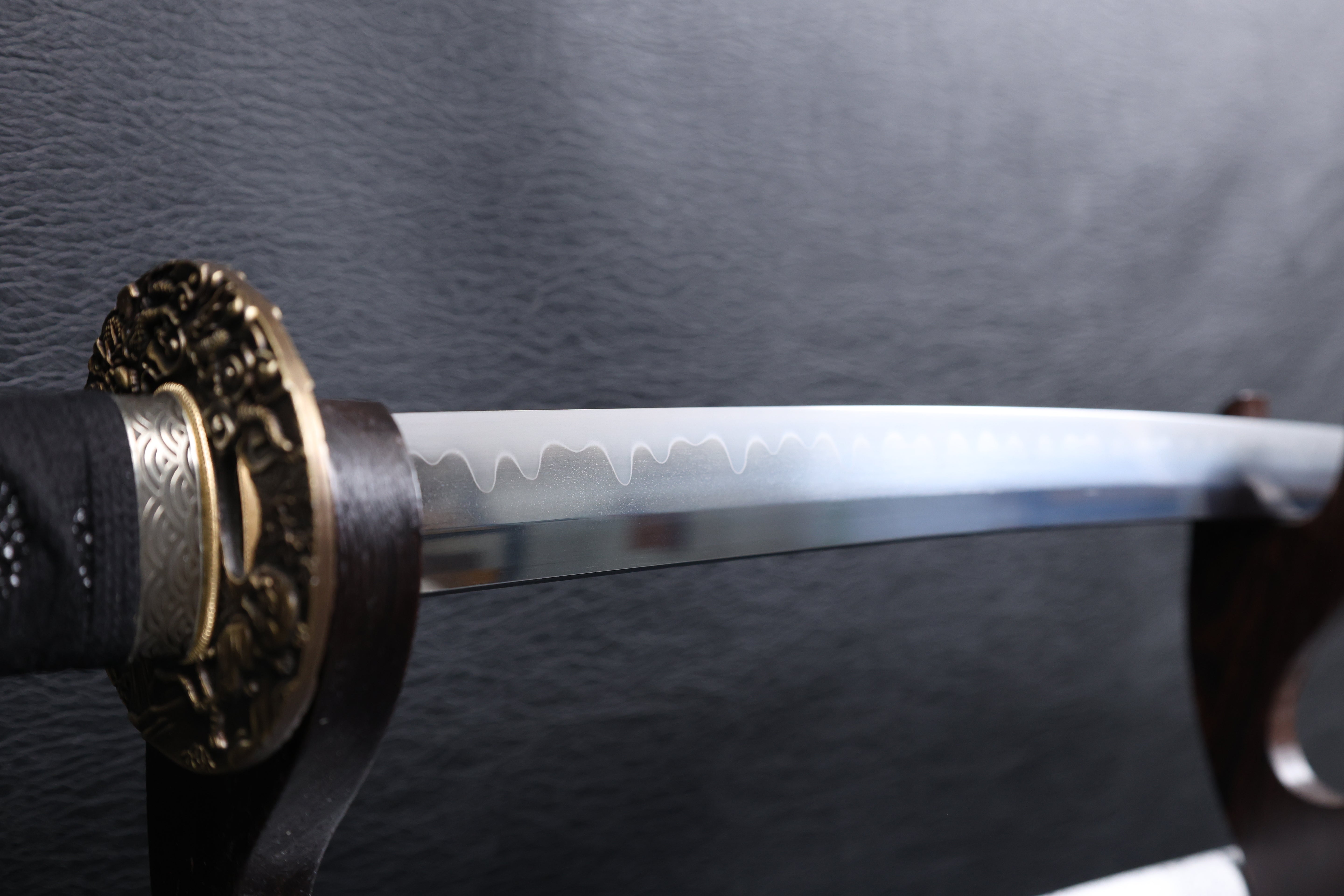 Katana Masayuki T10 Clay Tempered Blade with Sanbonsugi Hamon | KSA Huo