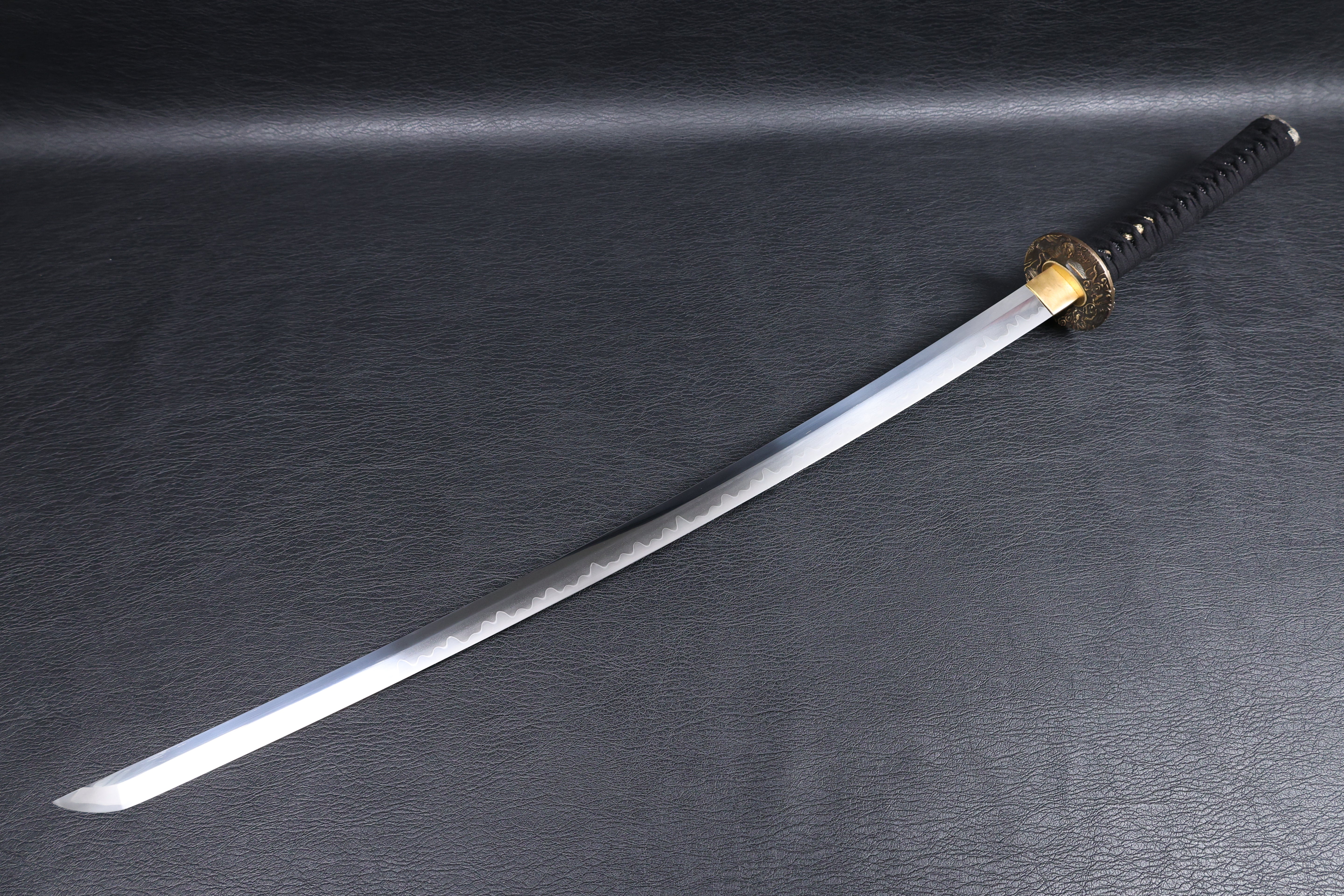 Katana Masayuki T10 Clay Tempered Blade with Sanbonsugi Hamon | KSA Huo