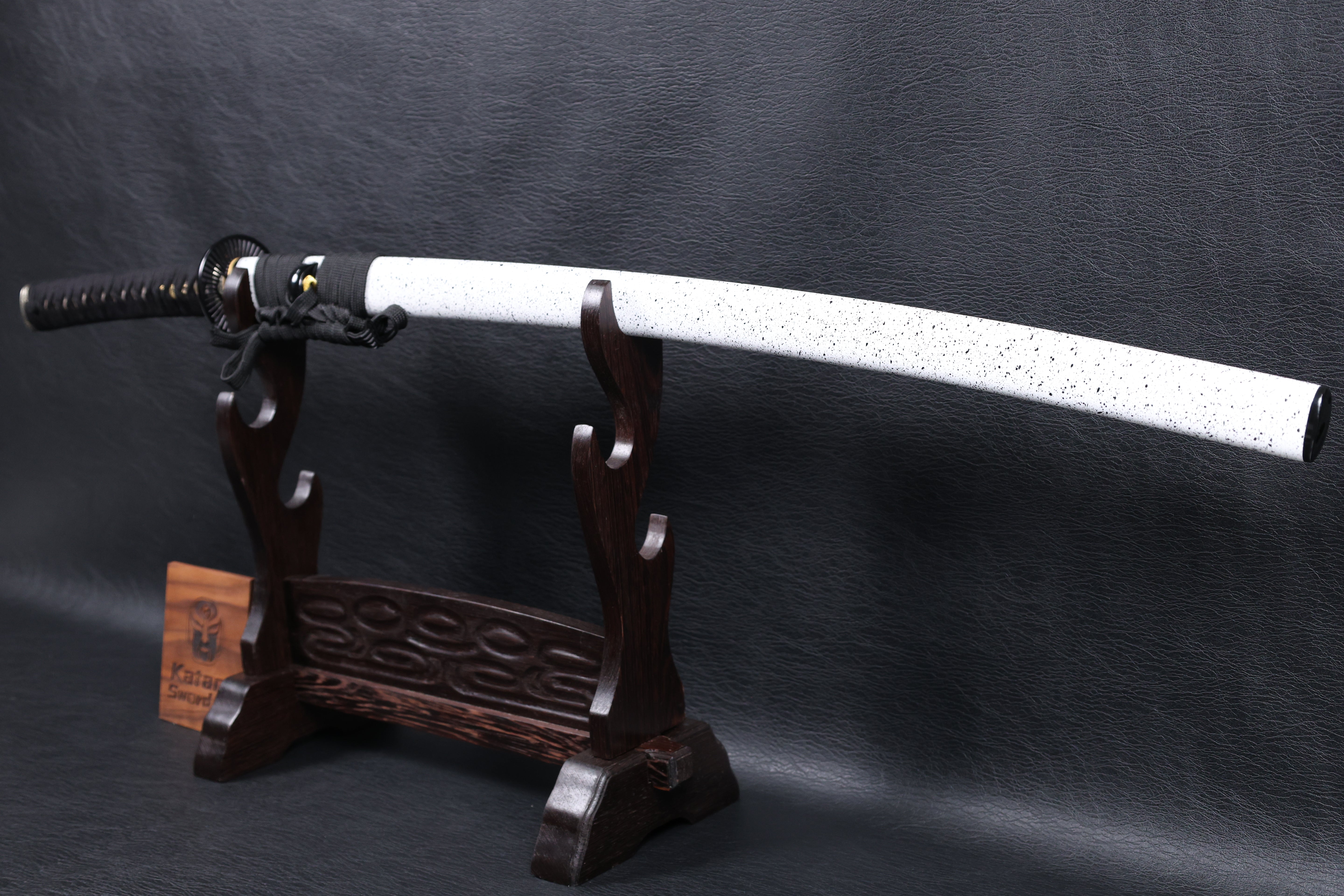 Katana Motochika T10 Clay Tempered Blade with Hitatsura Hamon | KSA Jiang