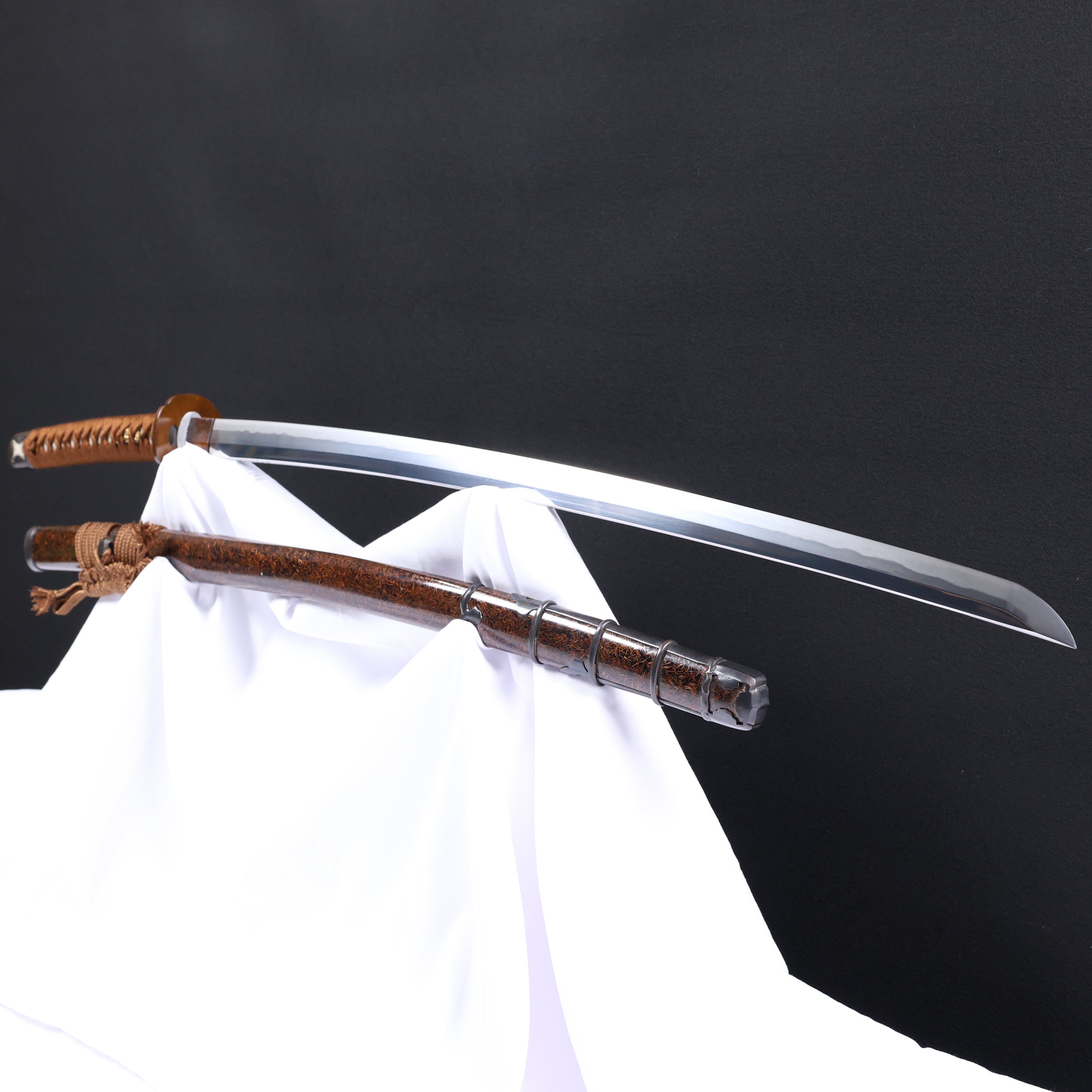 Katana Blazing Sun Oroshigane Kobuse Blade Jojaku Koshirae 炎陽 | TangGu Sword 2