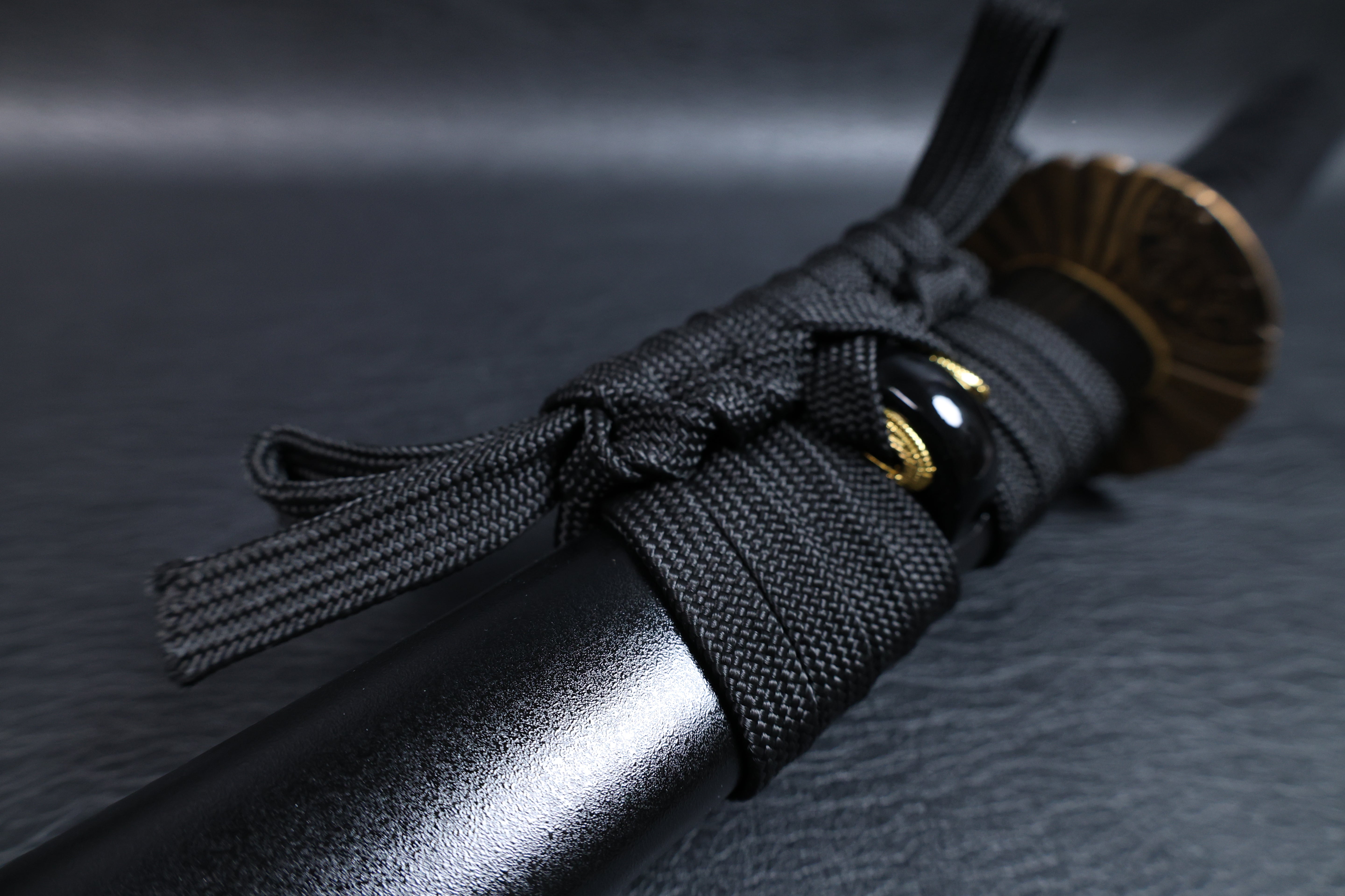 Katana Takanobu 9260 Spring Steel Premium Mirror Polish with Black Saya | KSA Jiang