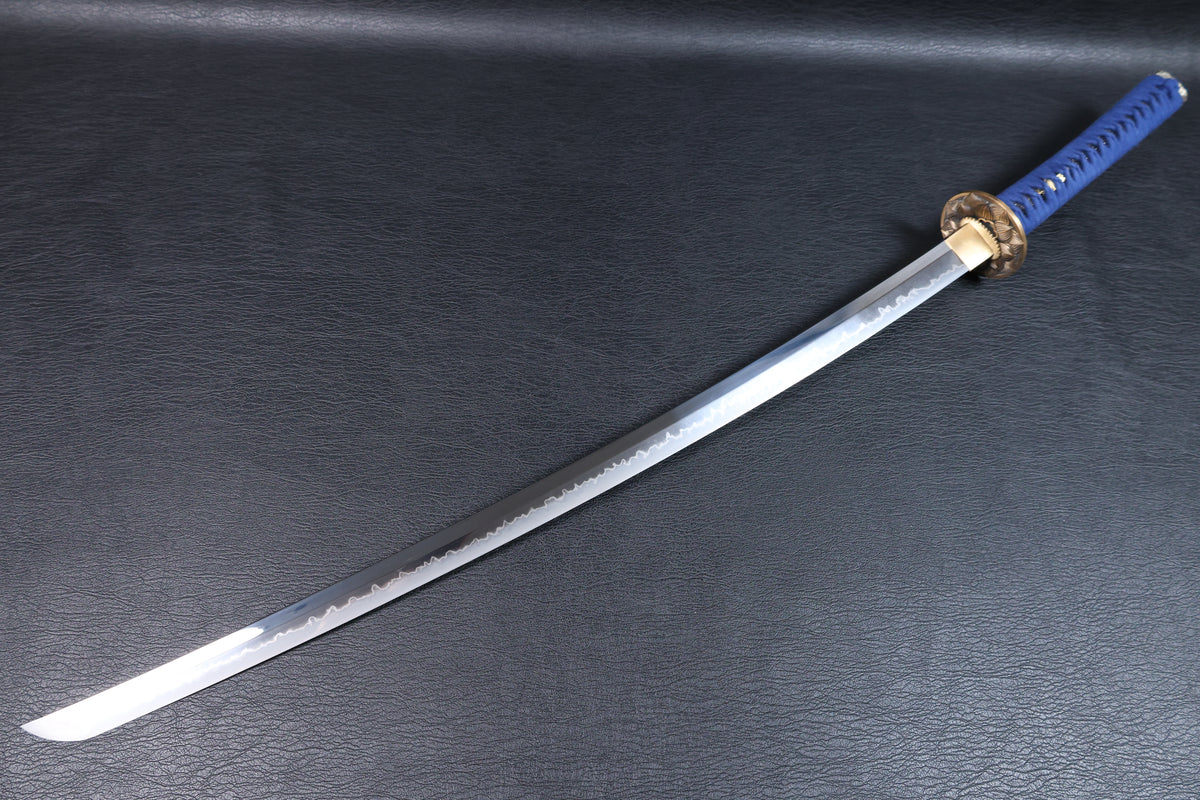 Katana Yasumasa T10 Clay Tempered Blade with Choji Hamon | KSA Jiang