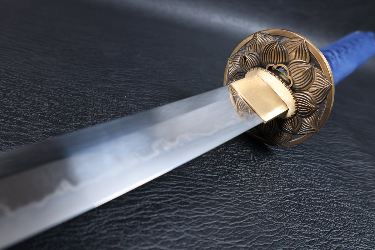 Katana Yasumasa T10 Clay Tempered Blade with Choji Hamon | KSA Jiang