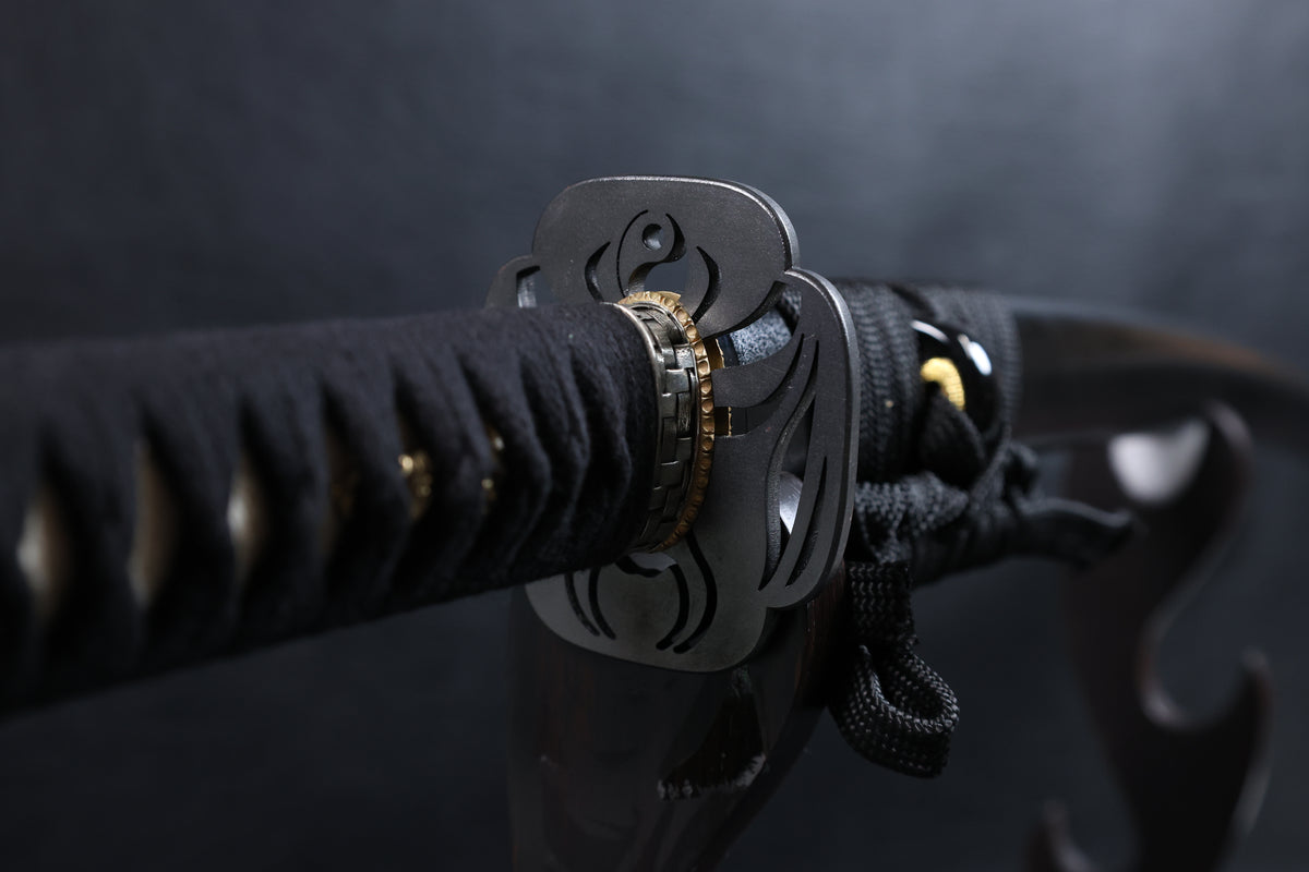 Katana Guan Yu T10 Clay Tempered Blade with Choji Hamon | KSA Signature