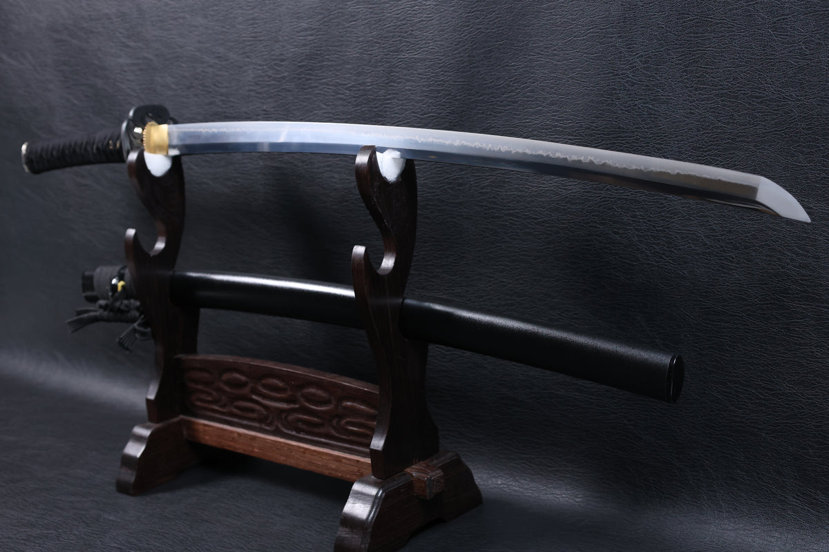 Katana Guan Yu T10 Clay Tempered Blade with Choji Hamon | KSA Signature