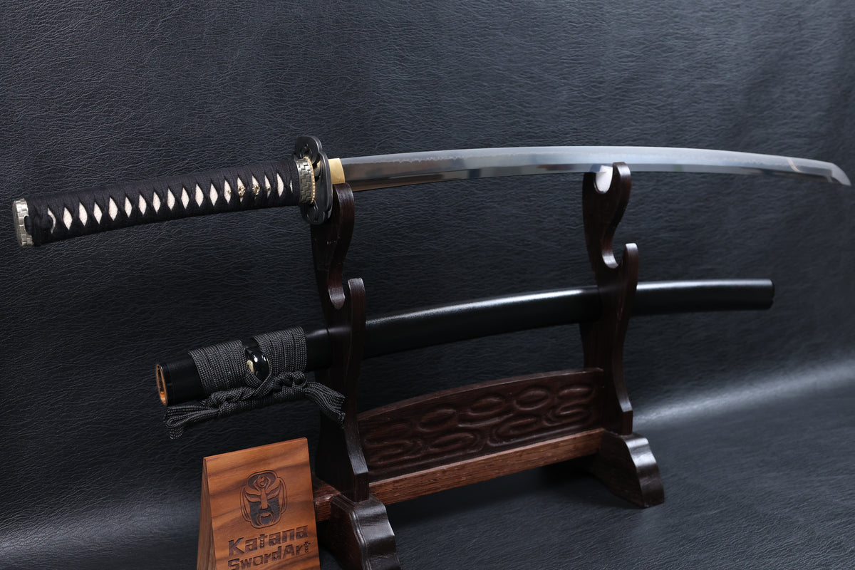 Katana Guan Yu T10 Clay Tempered Blade with Choji Hamon | KSA Signature