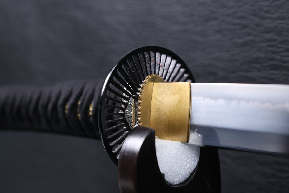Katana Naoshige T10 Clay Tempered Blade with Choji Hamon | KSA Jiang