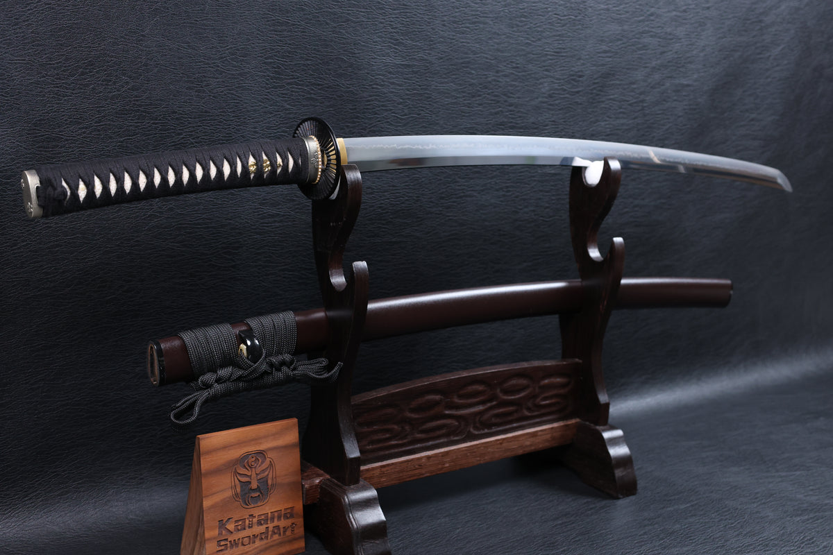 Katana Naoshige T10 Clay Tempered Blade with Choji Hamon | KSA Jiang