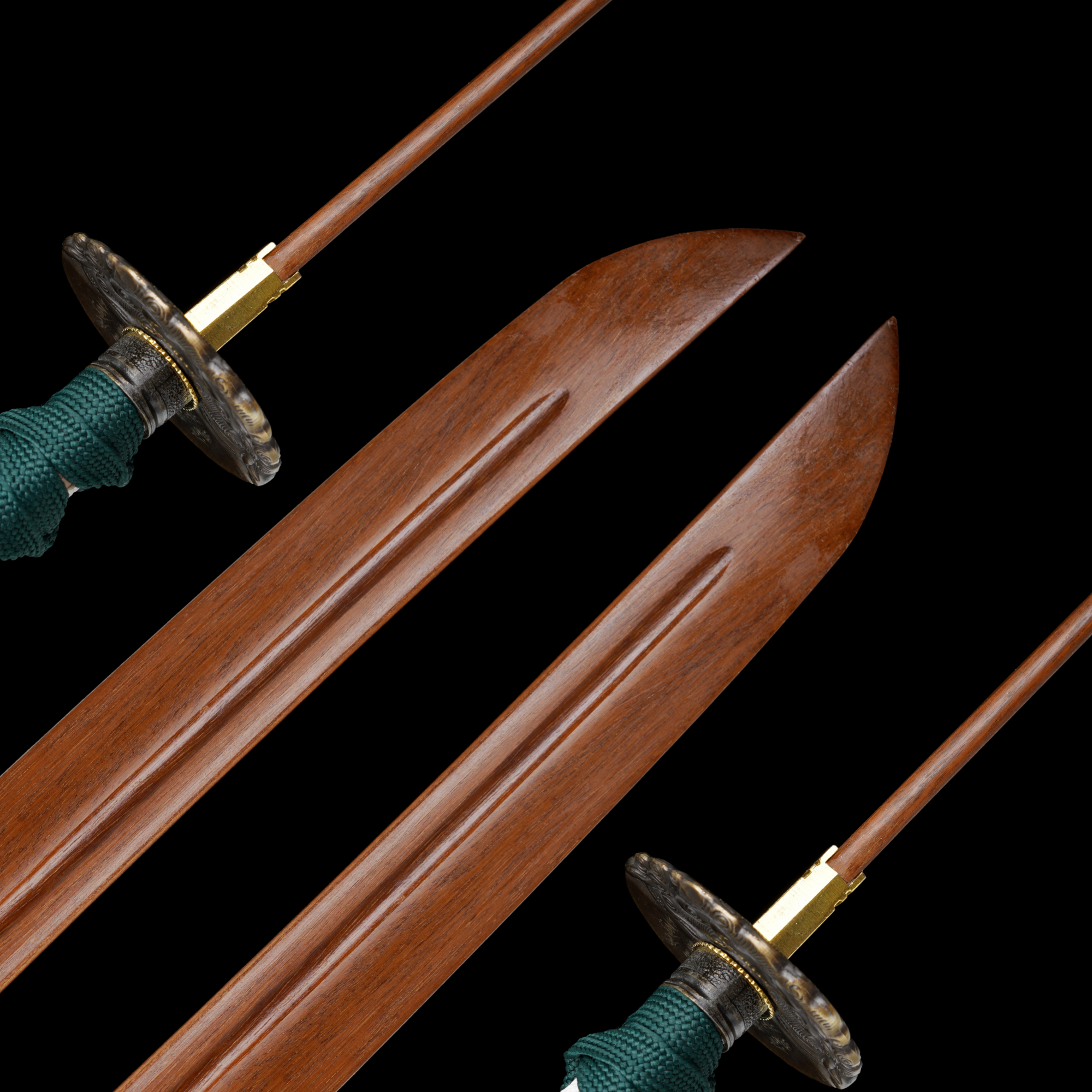 Wooden Katana Verdance Green Saya 翠影