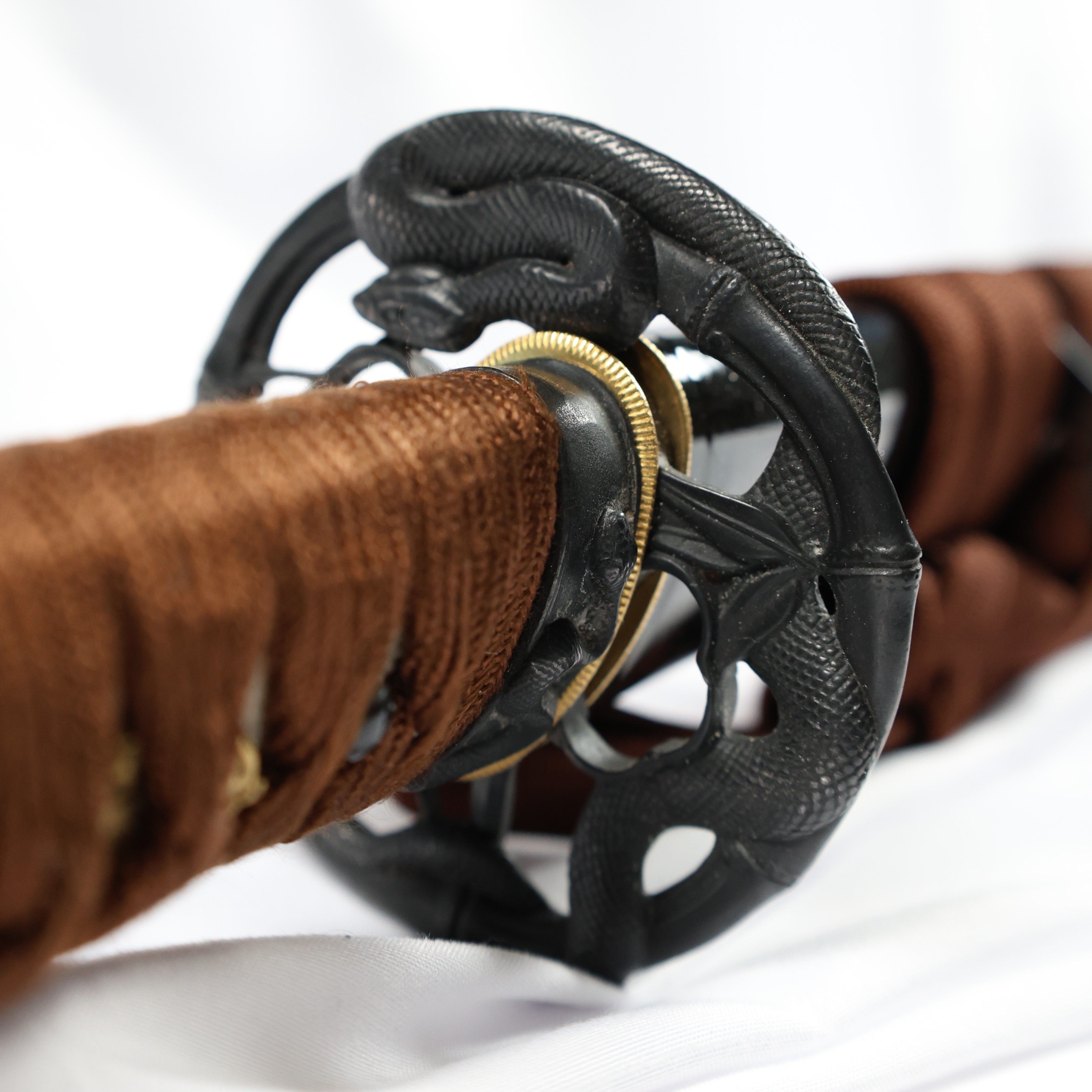 Katana Serpent Wave Folded Steel Blade Janami Koshirae 蛇濤 | TangGu Sword