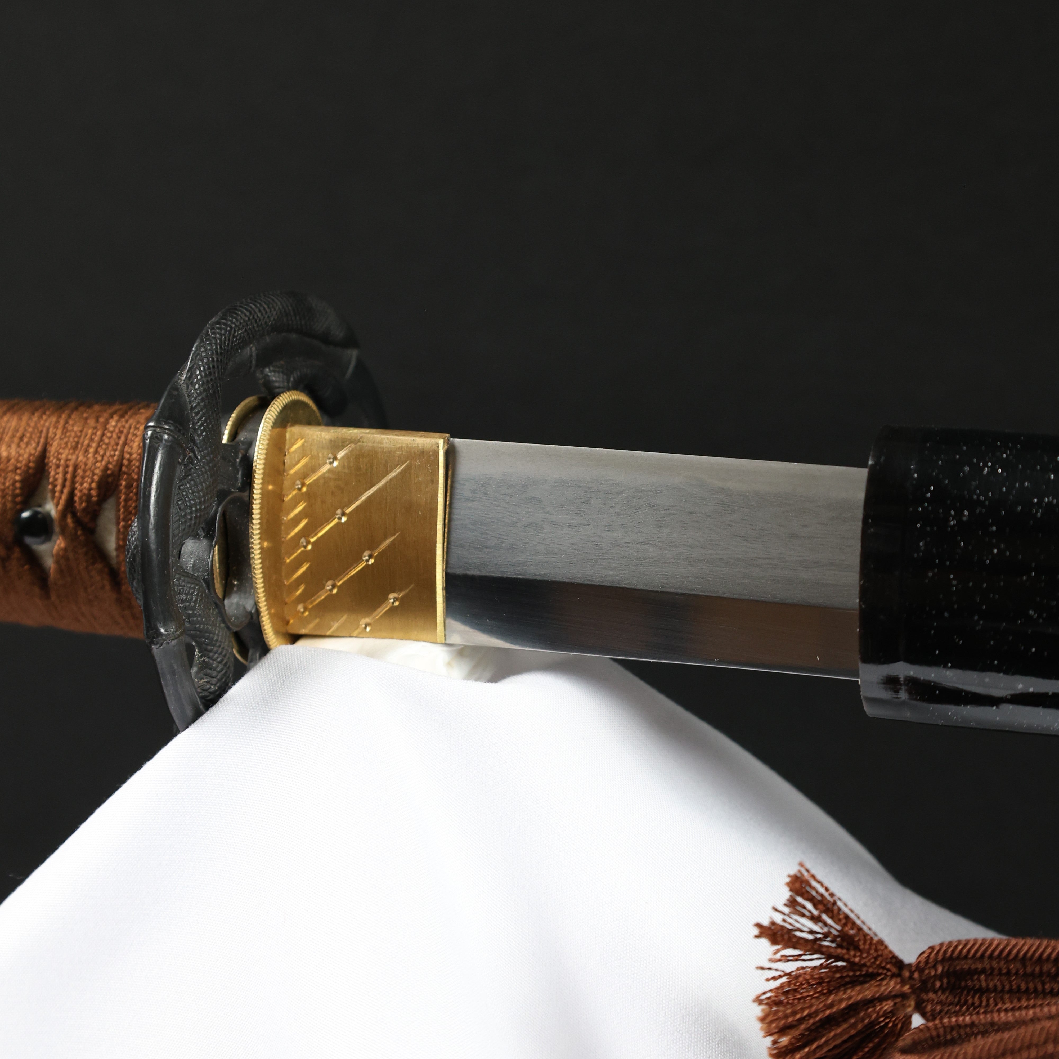 Katana Serpent Wave Folded Steel Blade Janami Koshirae 蛇濤 | TangGu Sword