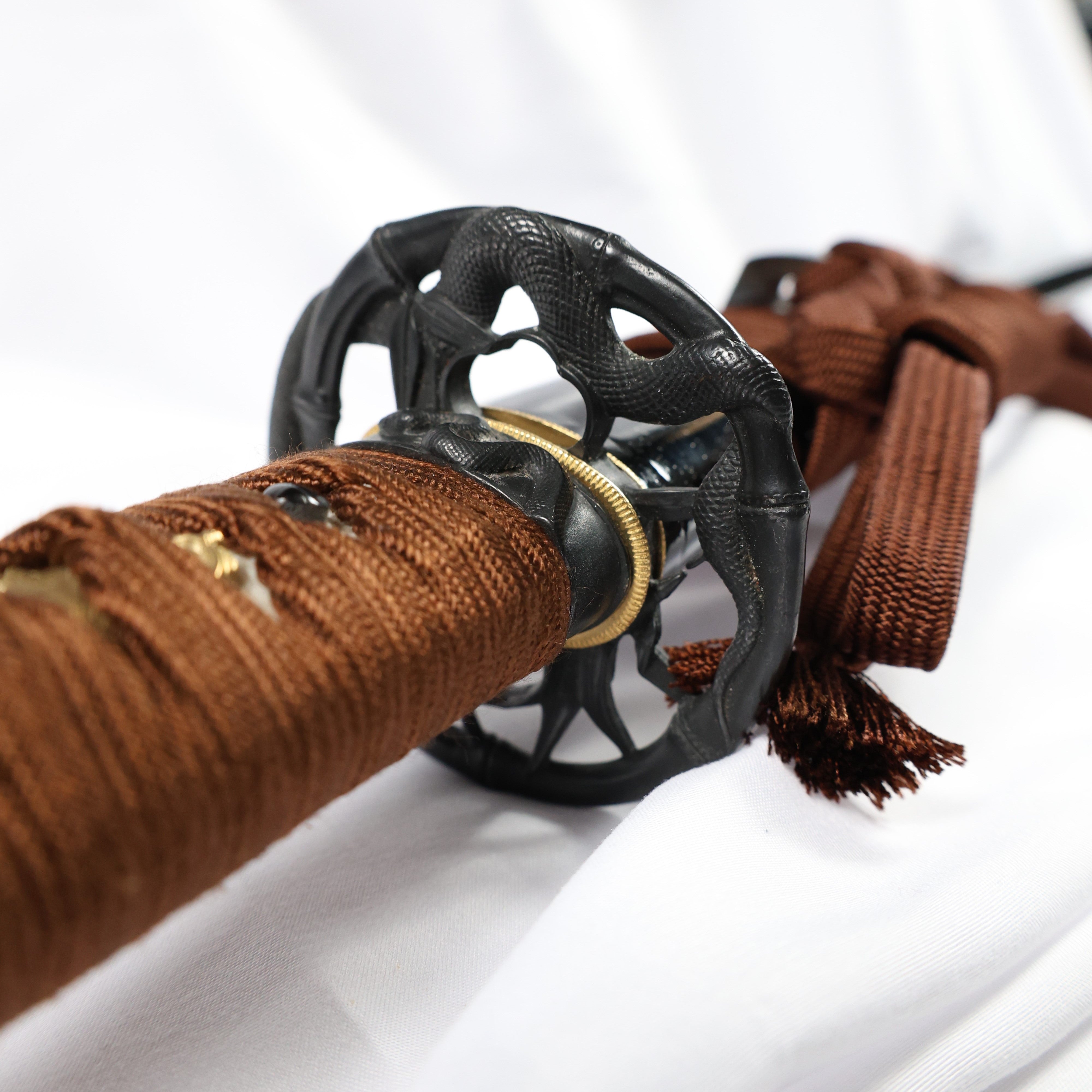 Katana Serpent Wave Folded Steel Blade Janami Koshirae 蛇濤 | TangGu Sword