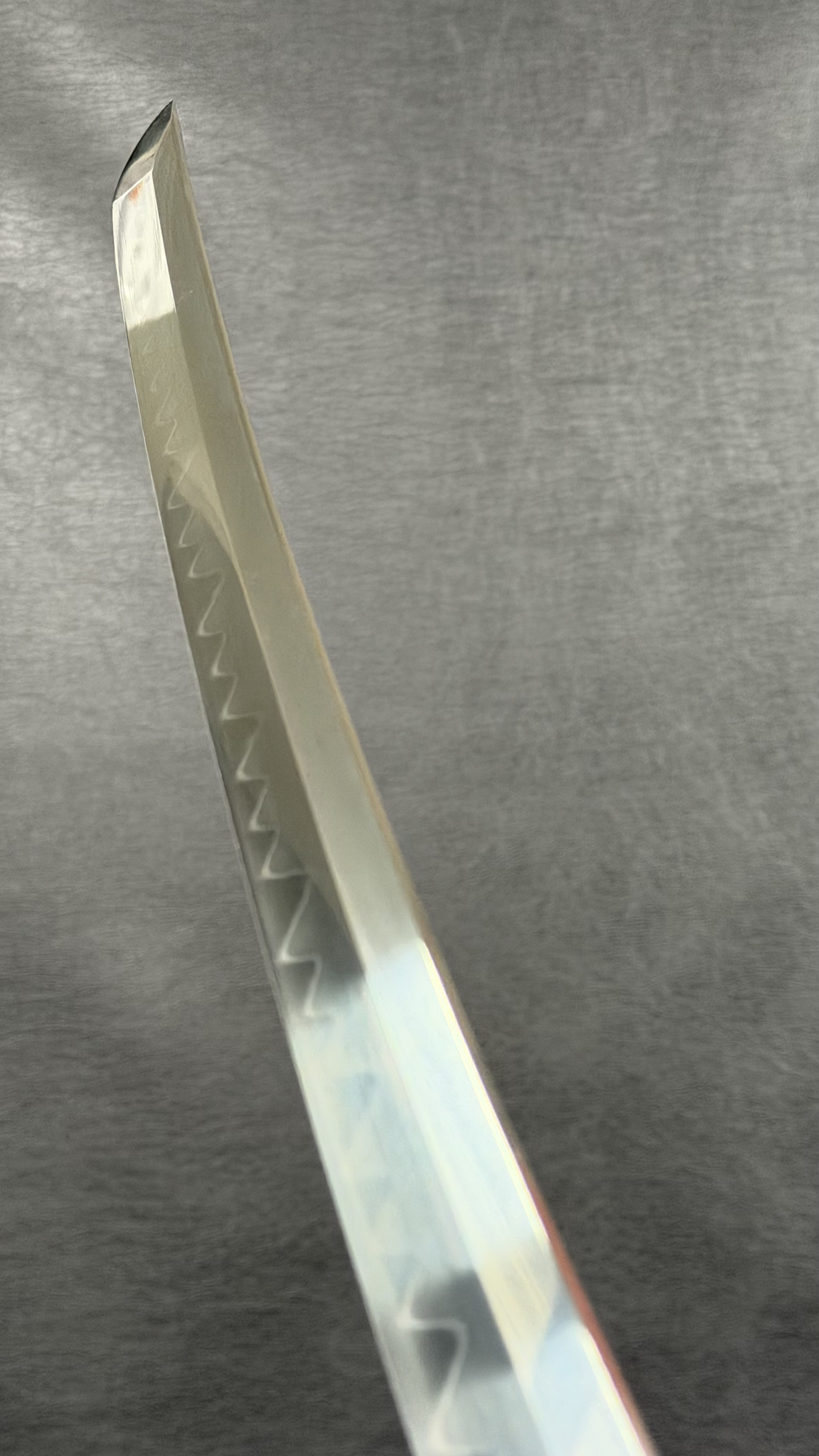 Katana Motonari T10 Clay Tempered Blade with Notare Wave Hamon | KSA Huo