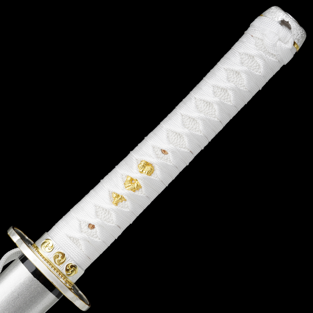 Samurai Sword Tsuka-Ito White