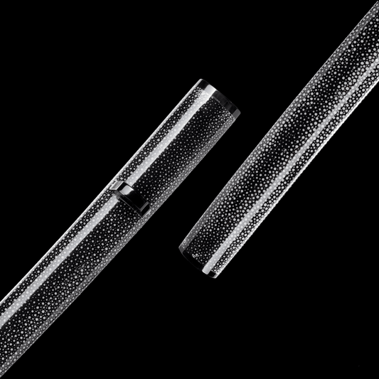 Black Rayskin Wrapped Saya For Katana Wakizashi Tanto Samurai Sword | KatanaSwordArt Saya For Sale 2025
