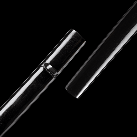 Black Sparkle Lacquered Saya For Katana Wakizashi Tanto Samurai Sword | KatanaSwordArt Saya For Sale 2025