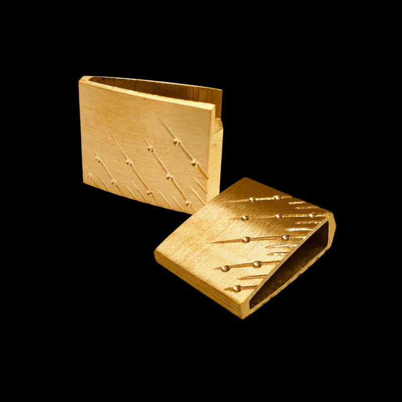 REAL Brass Habaki with Linear and Dot Engraving | Habaki Australia Sale ...