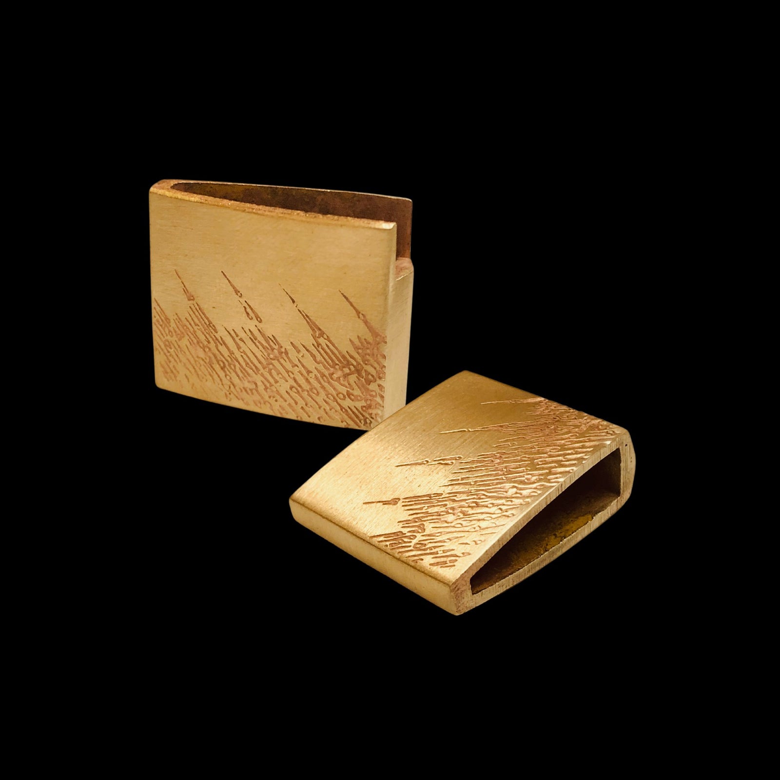 REAL Brass Habaki with Raindrop Engraving | Habaki Australia