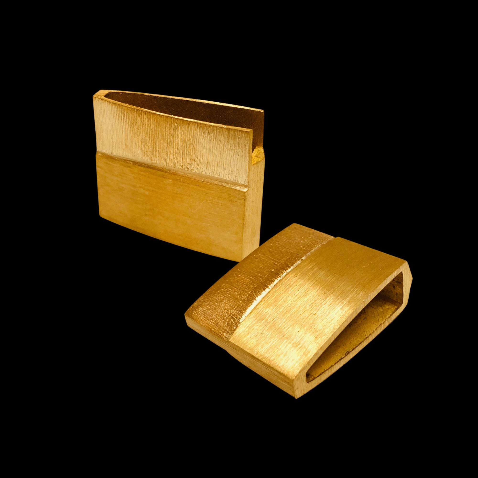 Australia Brass Habaki with Raised Lower Section Brushed Design | Hand ...