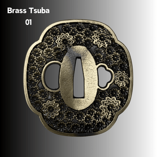 Brass Tsuba For Katana Wakizashi Tanto Samurai Sword | KatanaSwordArt Tsuba For Sale 2025